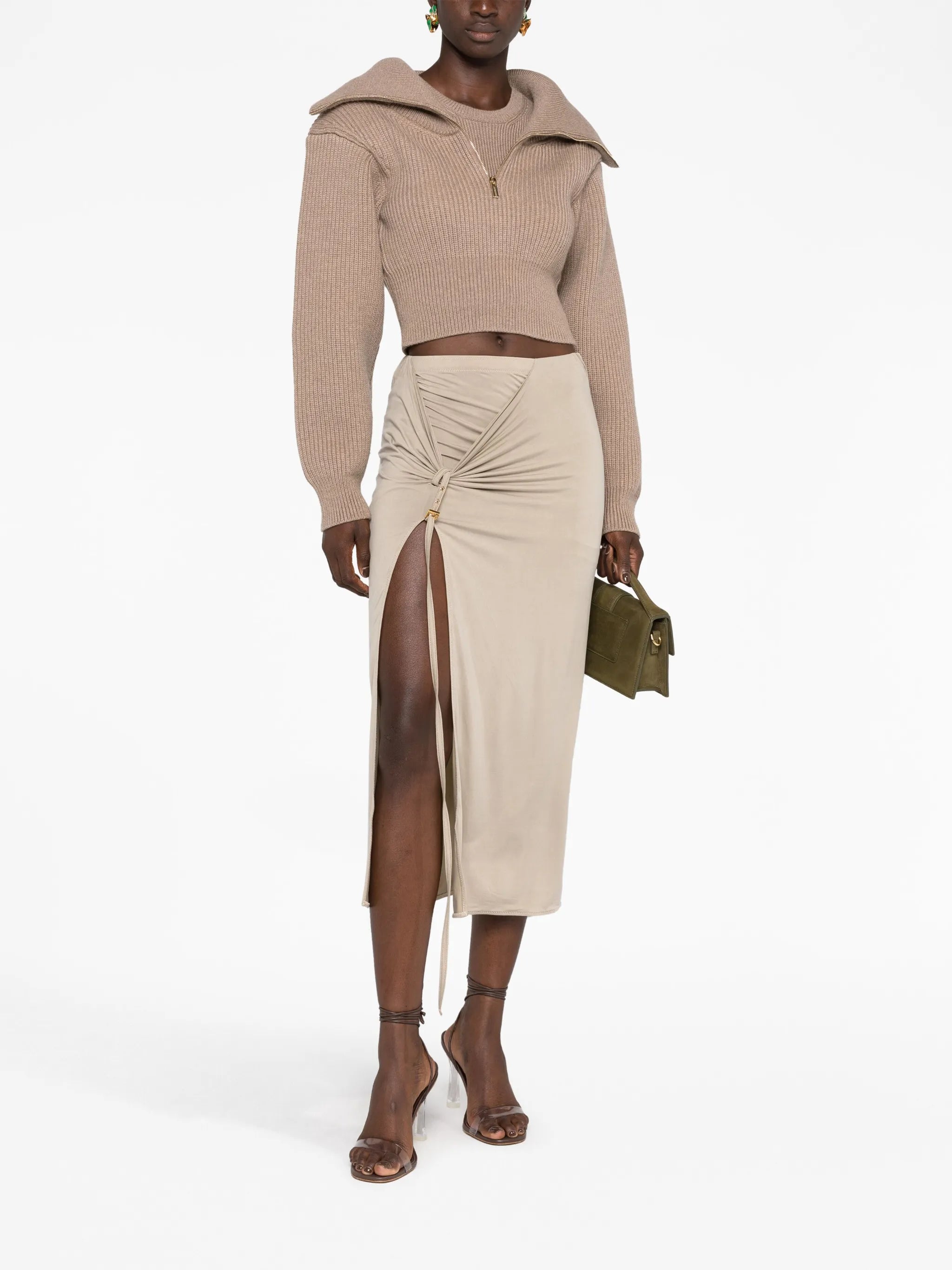La jupe pareo Croissant midi skirt
