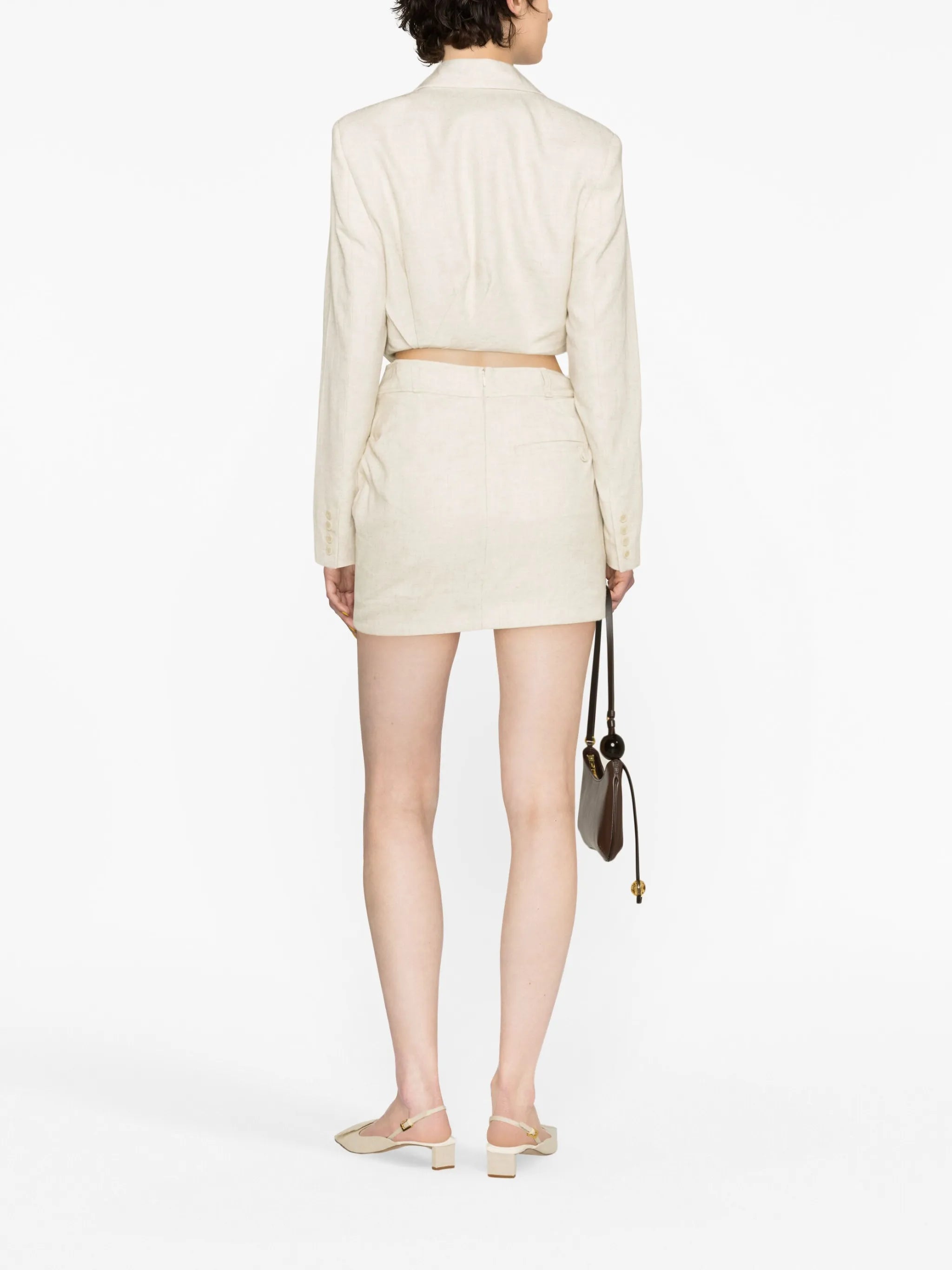 Bahia twist-detail miniskirt