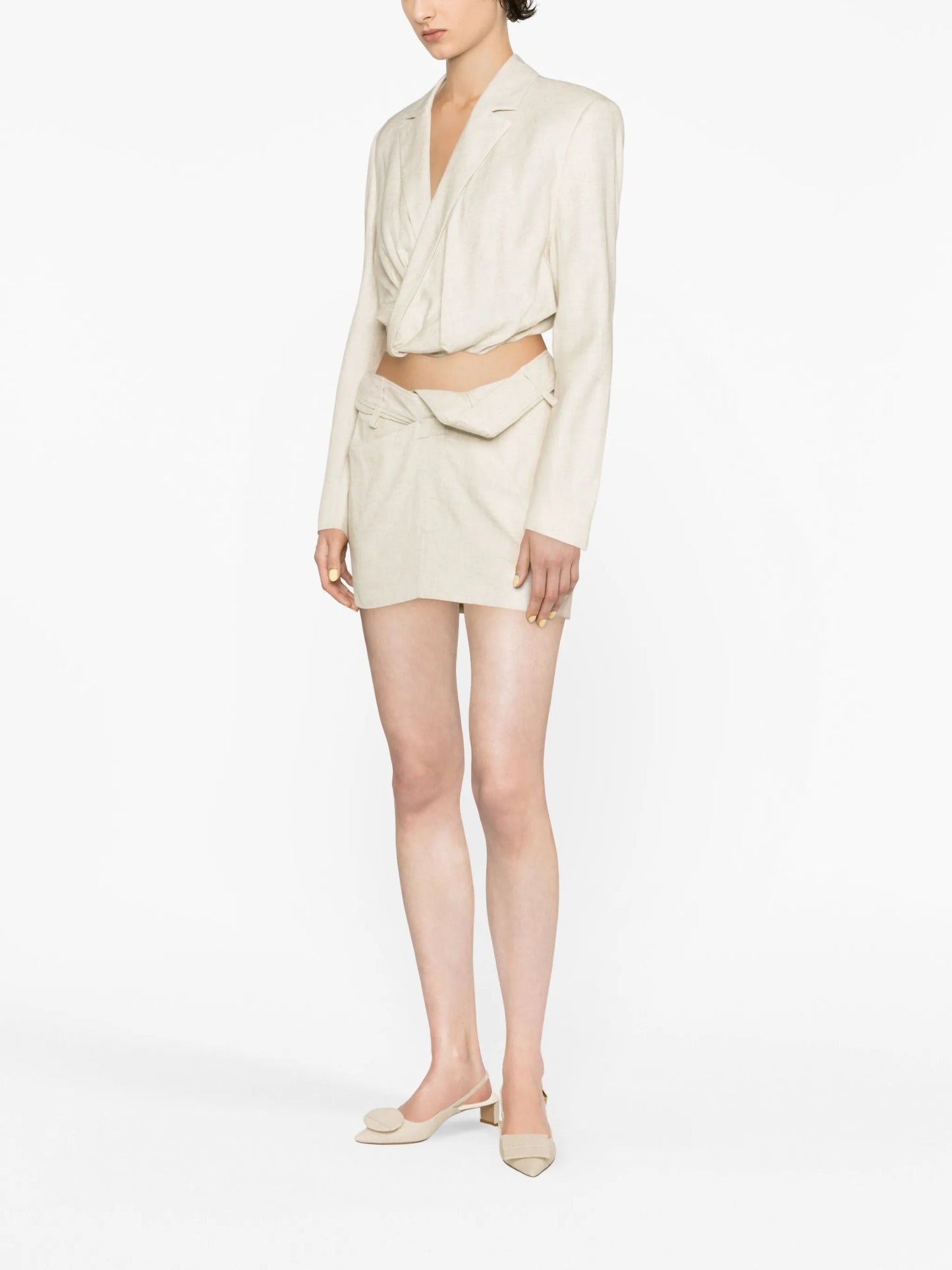 Bahia twist-detail miniskirt