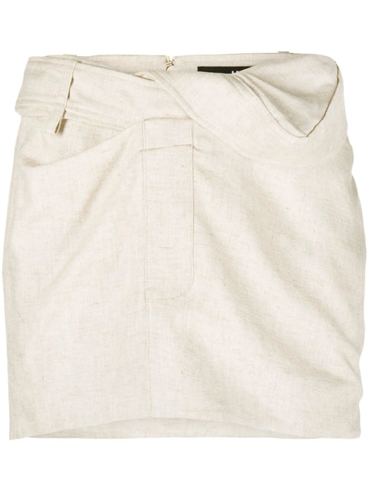 Bahia twist-detail miniskirt