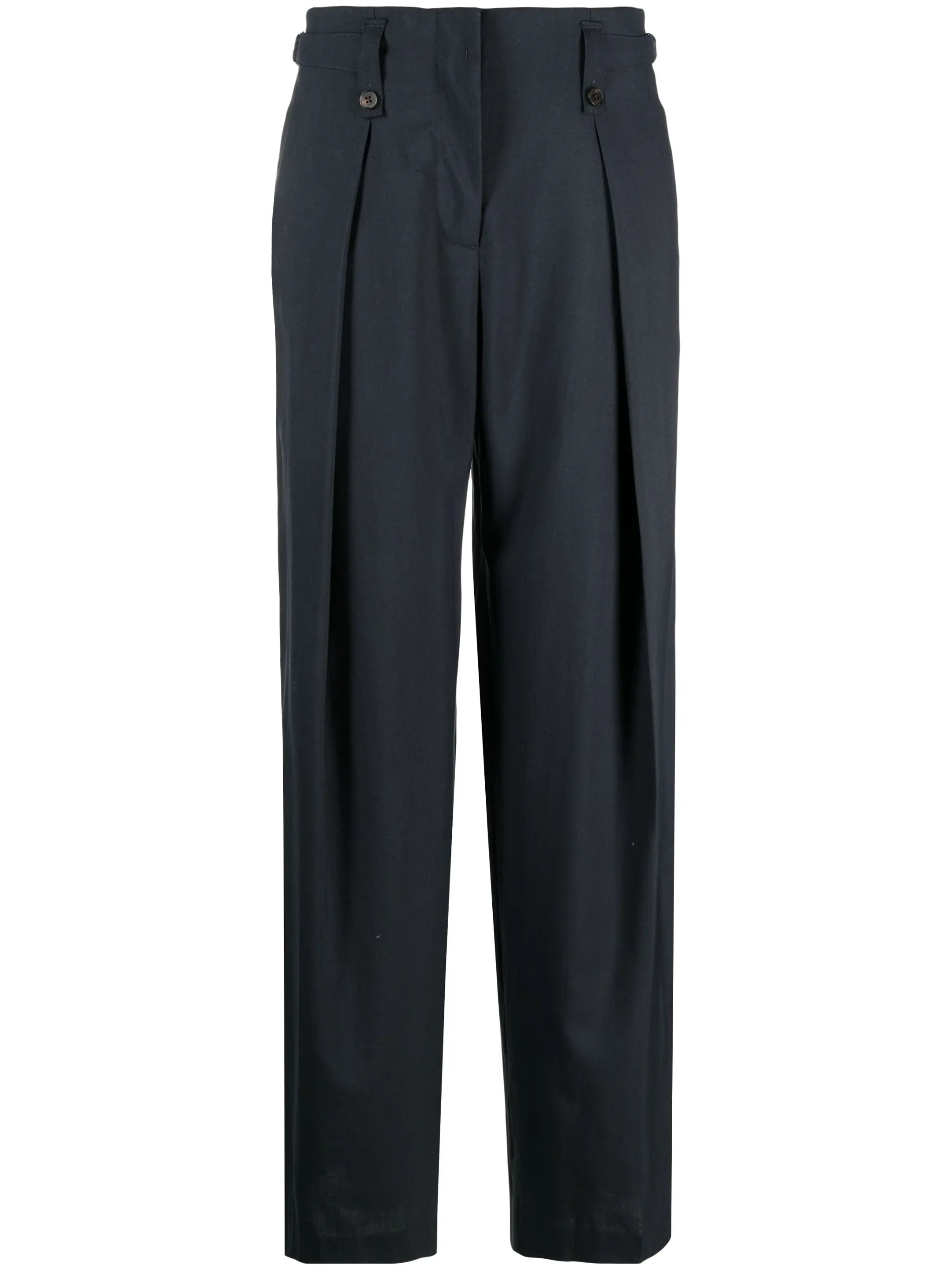 wide-leg tailored trousers