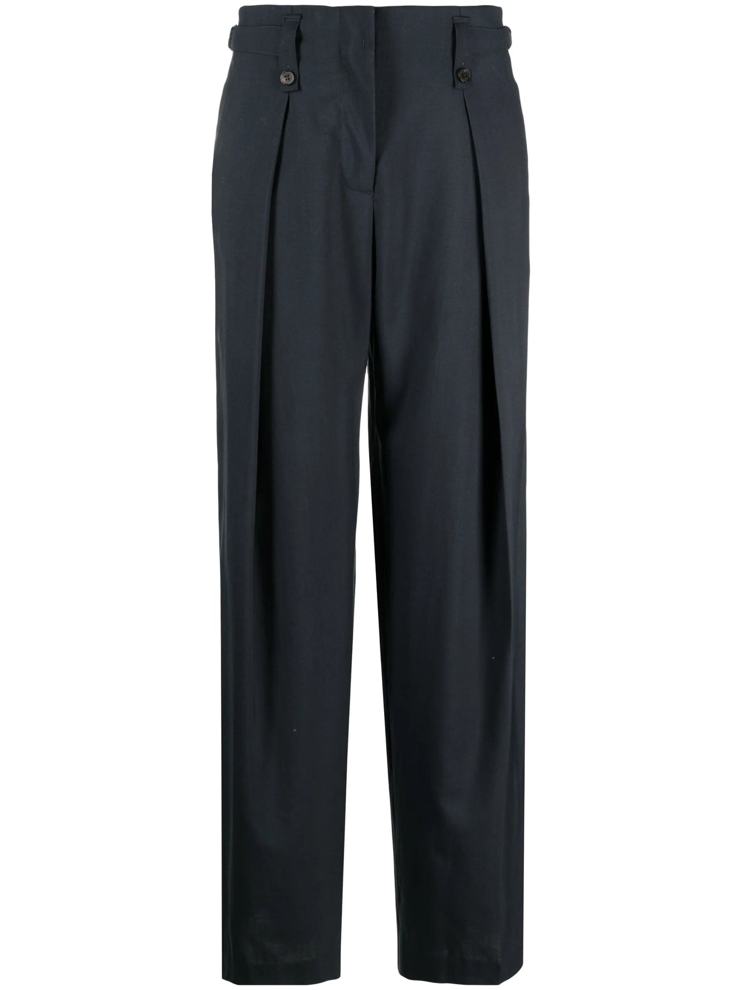 wide-leg tailored trousers