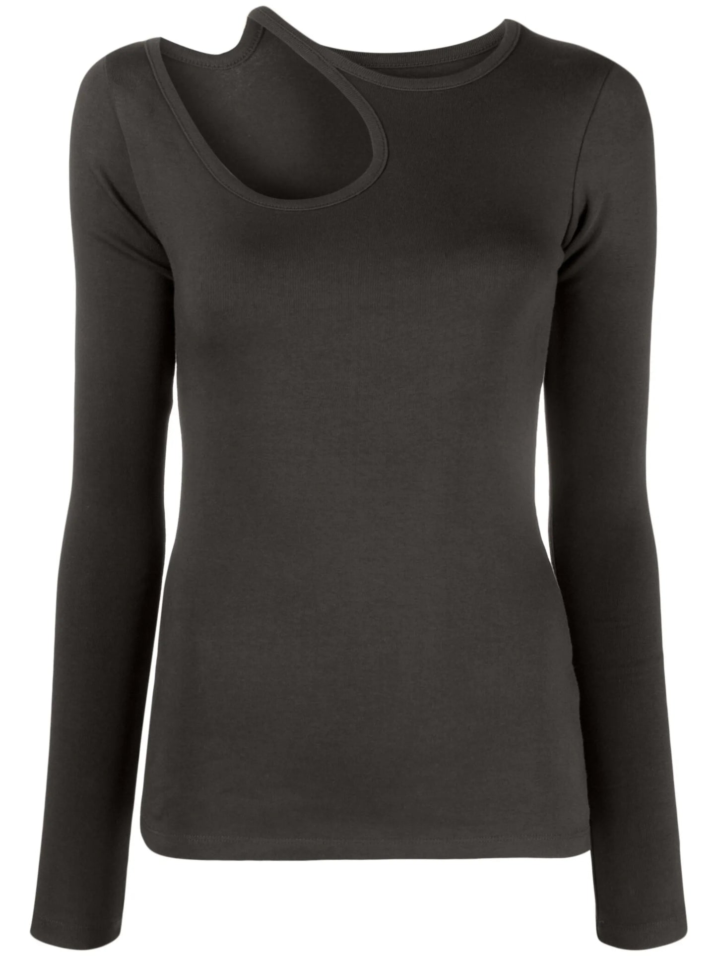cut-out cotton-blend T-shirt