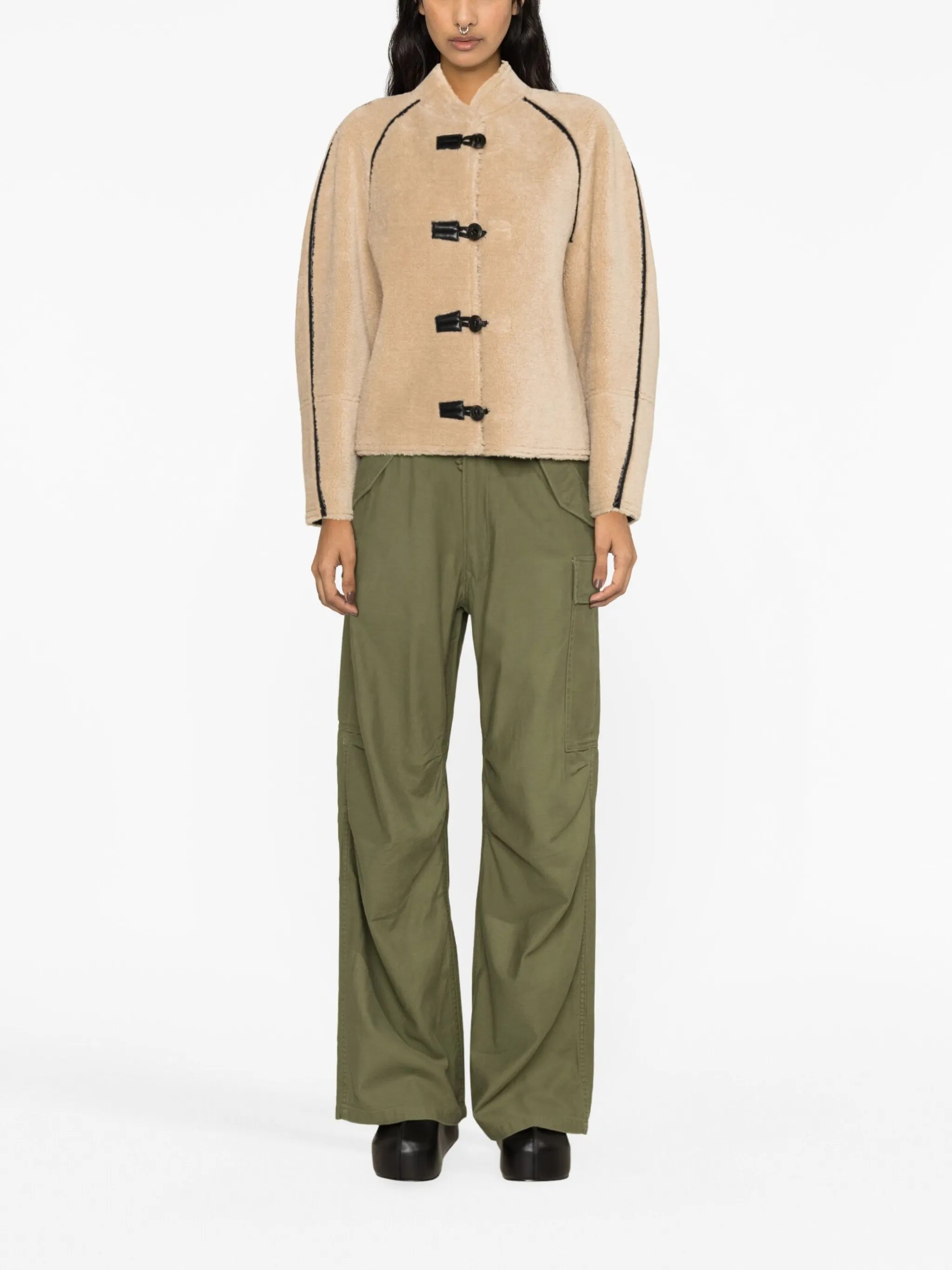 reversible faux-shearling jacket