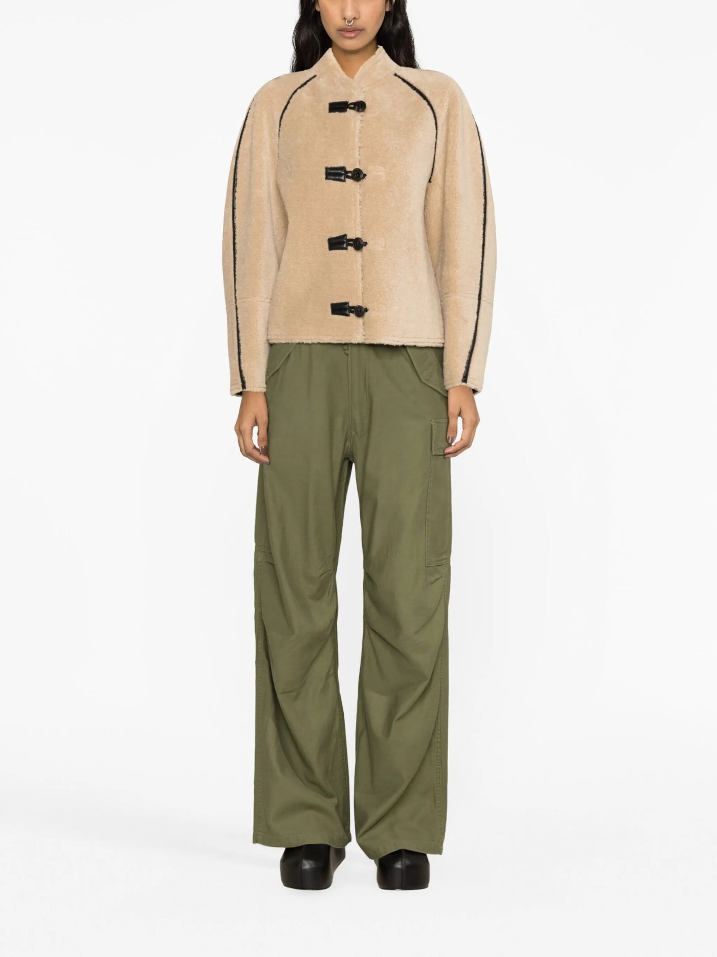 reversible faux-shearling jacket