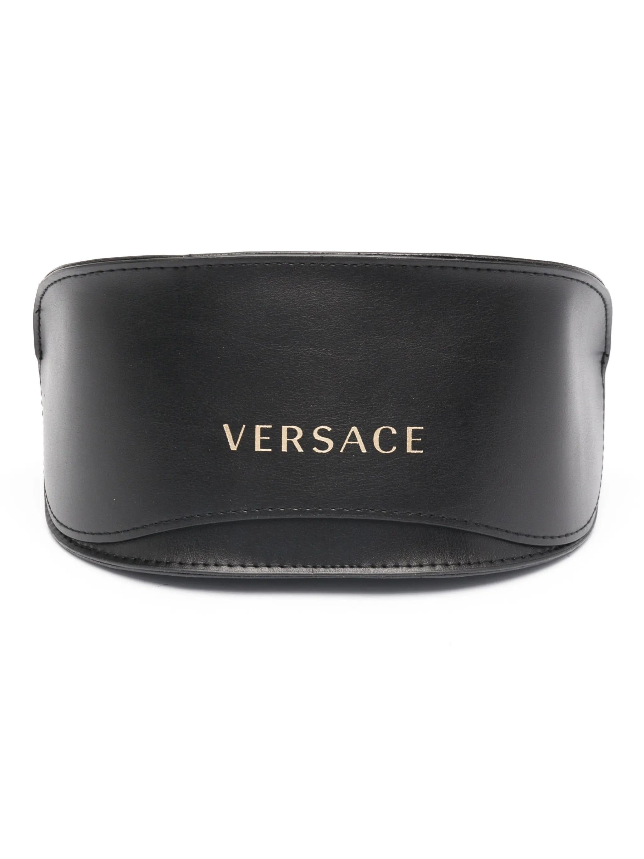 logo-plaque oversized-frame sunglasses