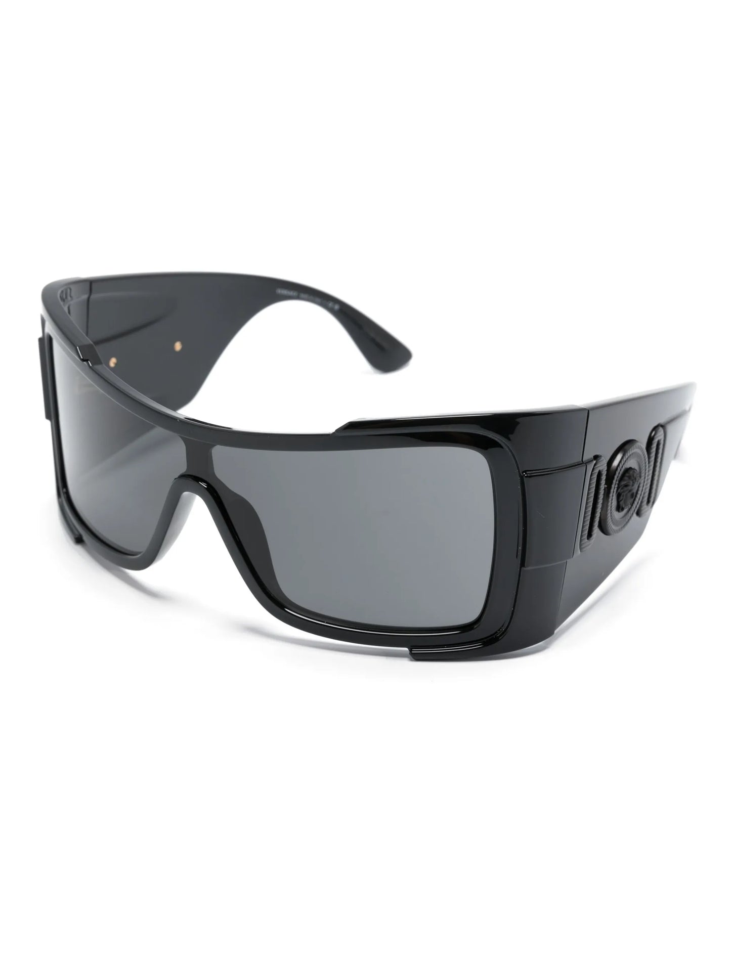 logo-plaque oversized-frame sunglasses