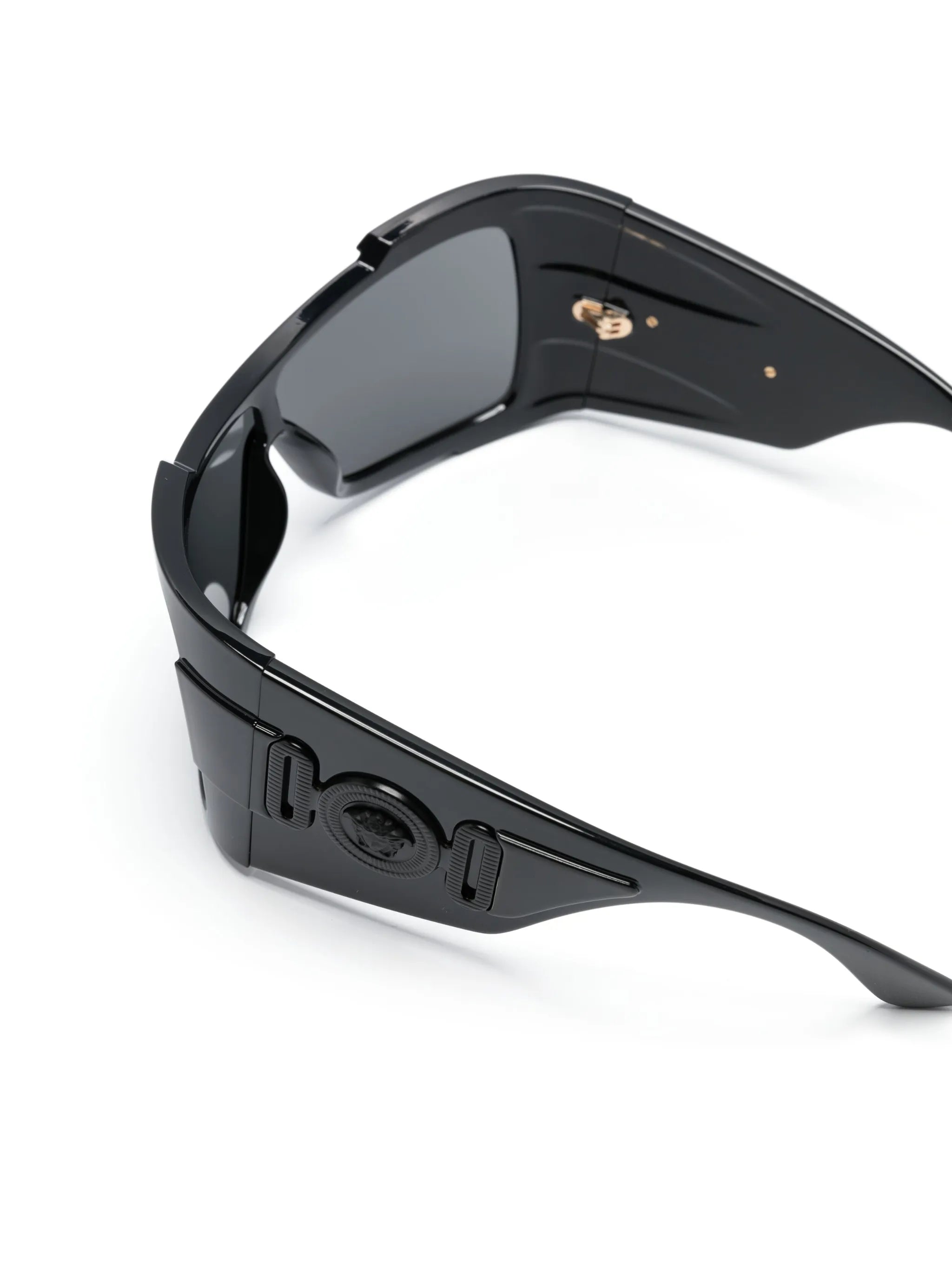 logo-plaque oversized-frame sunglasses