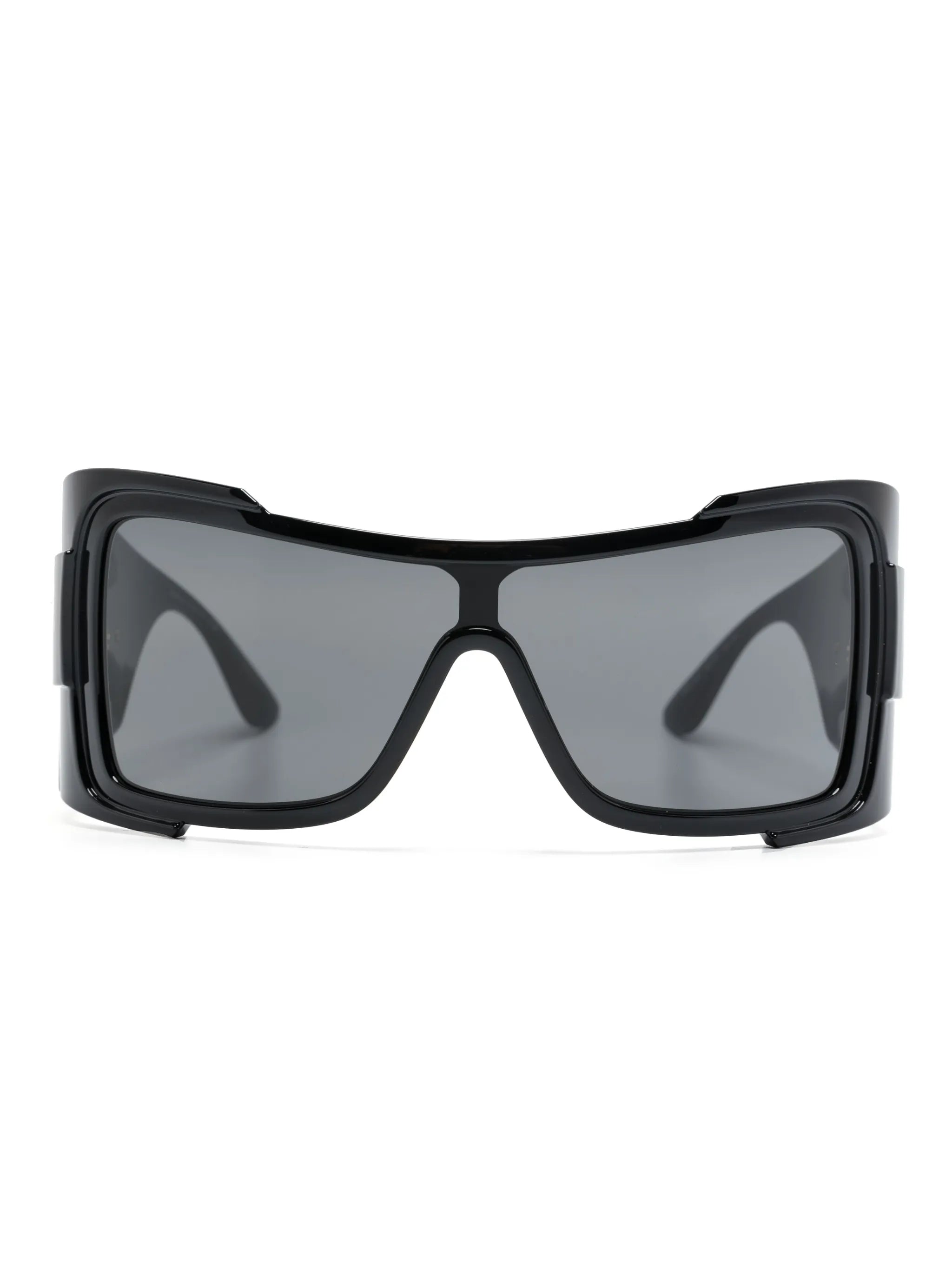logo-plaque oversized-frame sunglasses