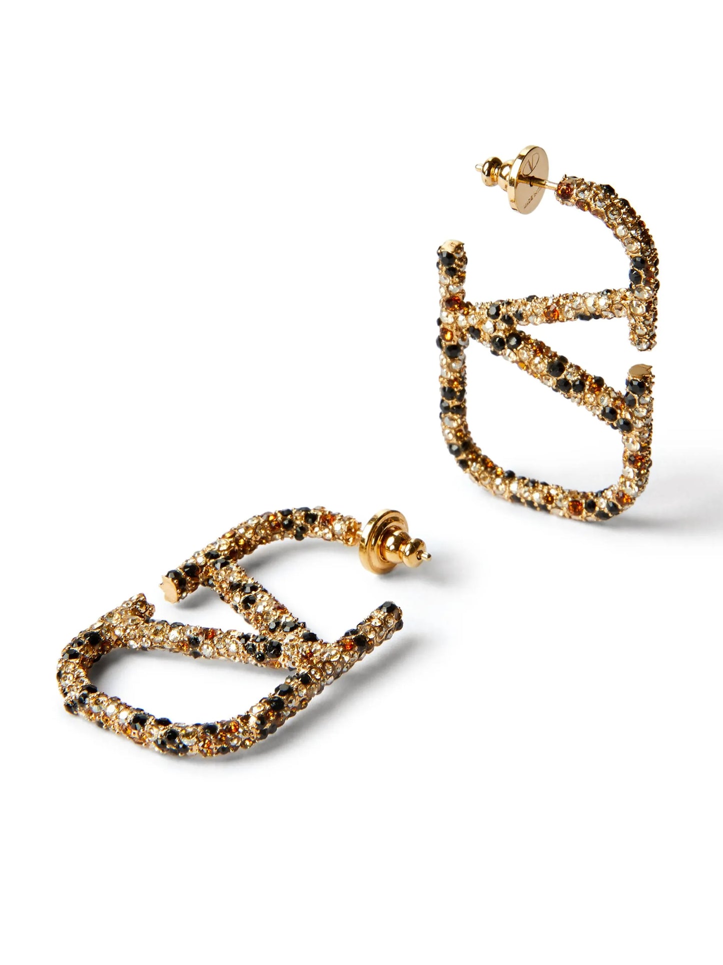 VLogo Signature crystal-embellished earrings