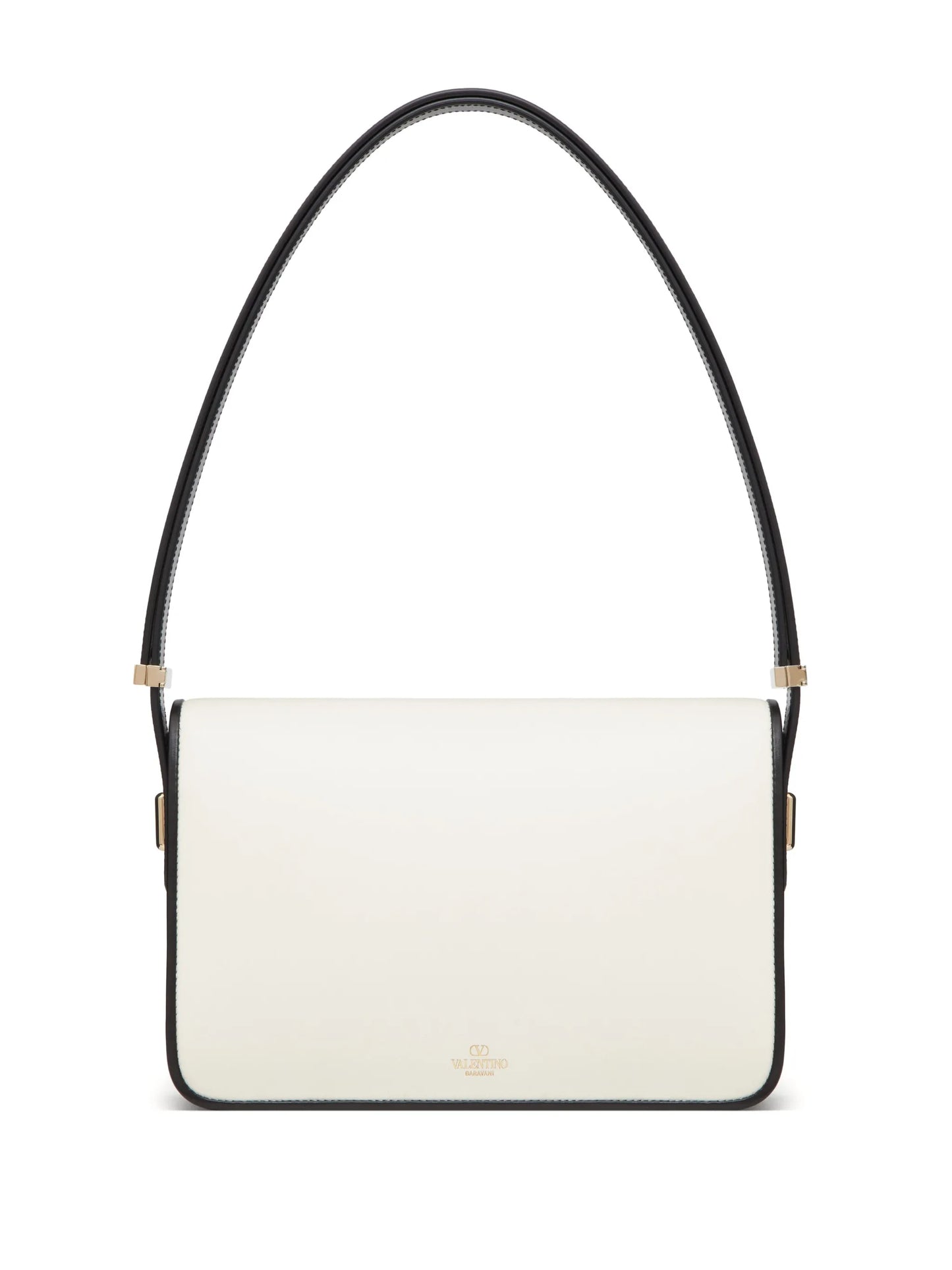 Letter leather shoulder bag