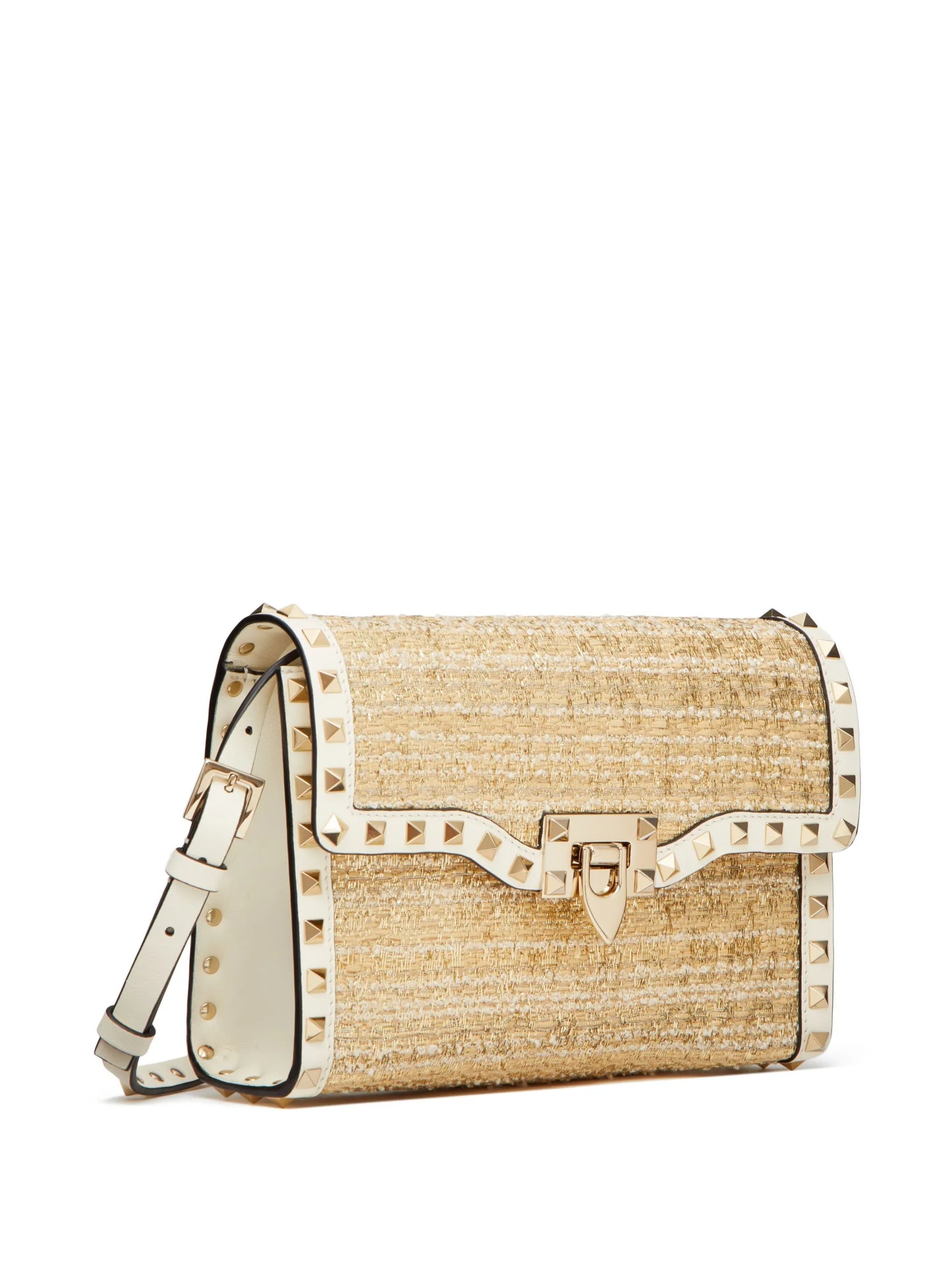 small Rockstud bouclé shoulder bag