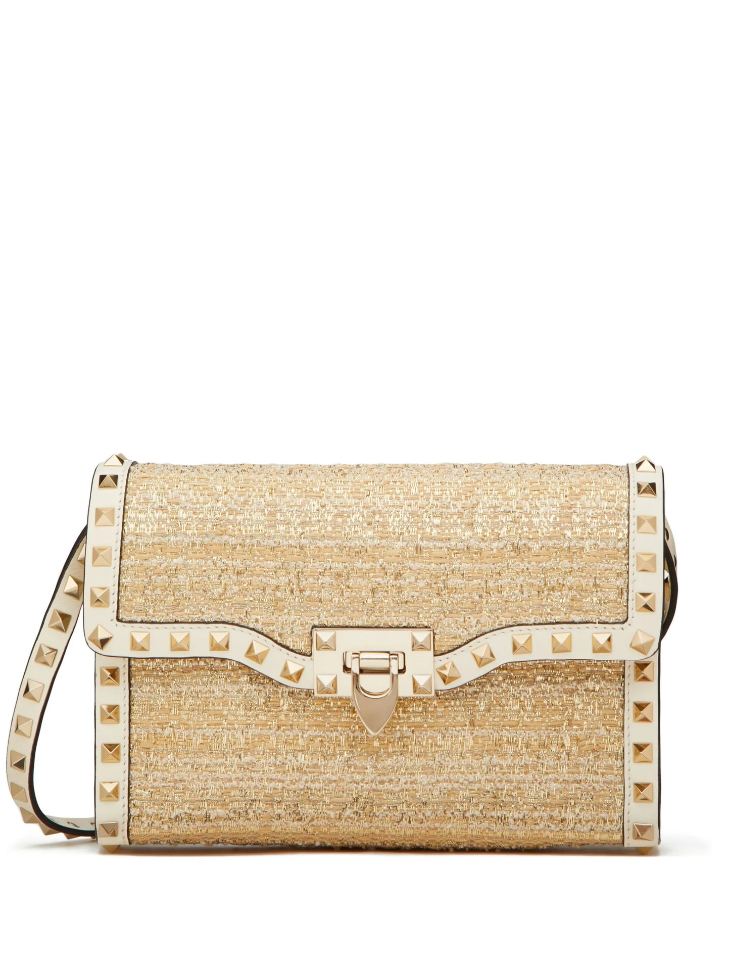 small Rockstud bouclé shoulder bag
