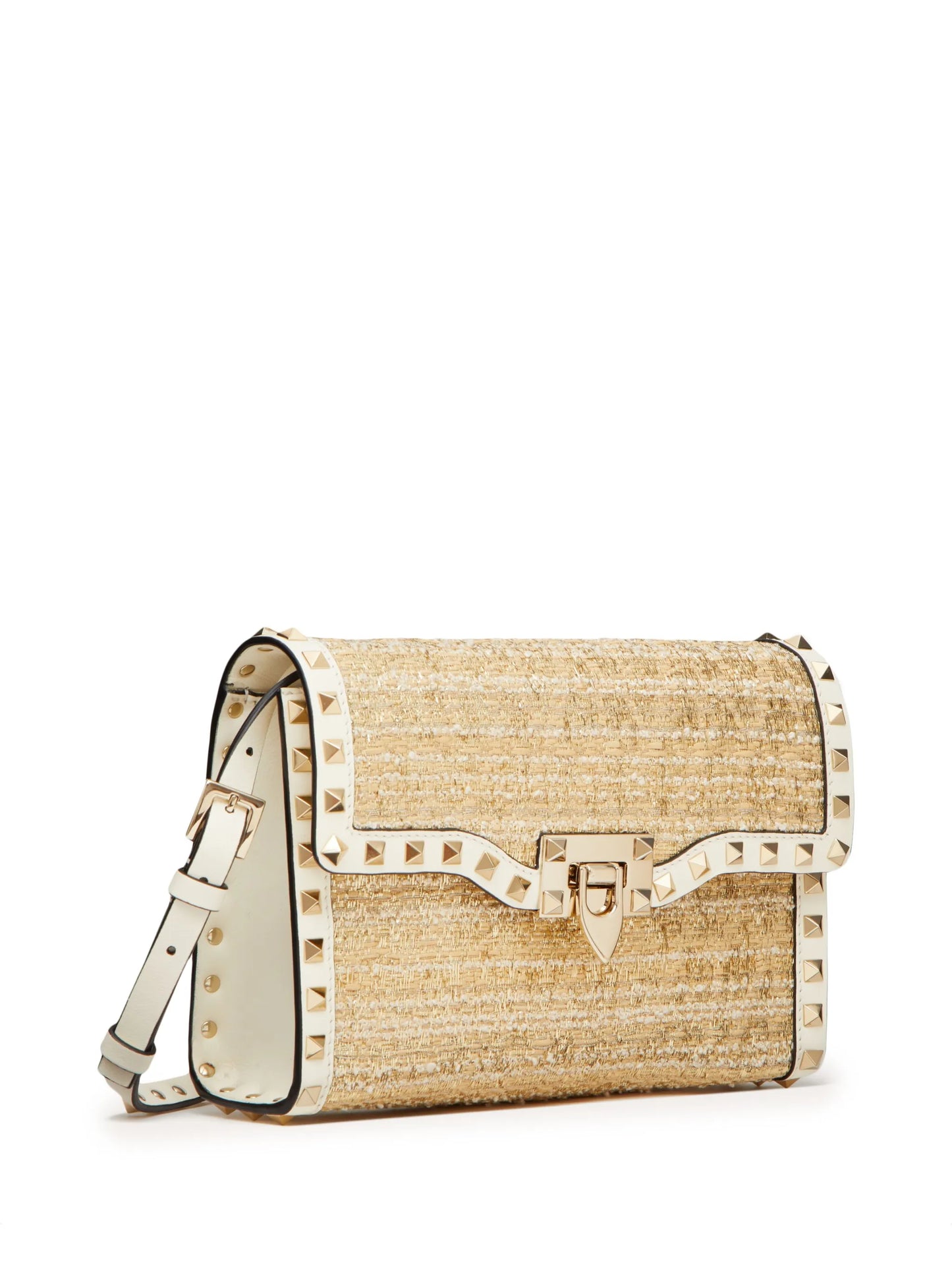 small Rockstud bouclé shoulder bag