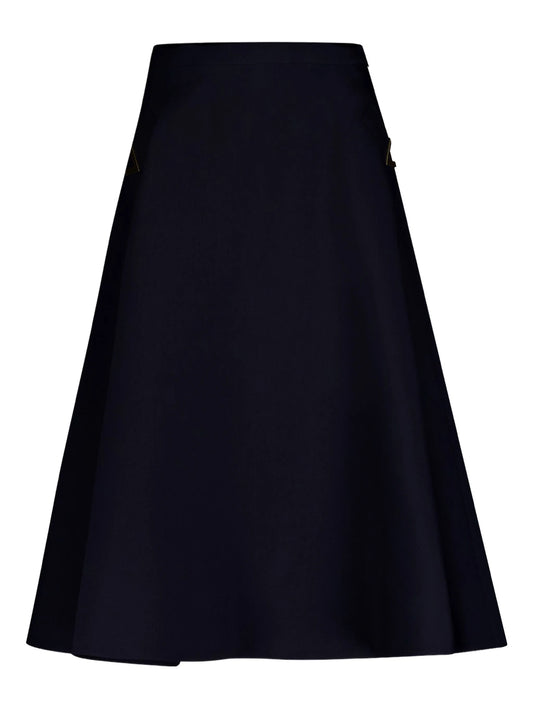 Crepe Couture midi skirt