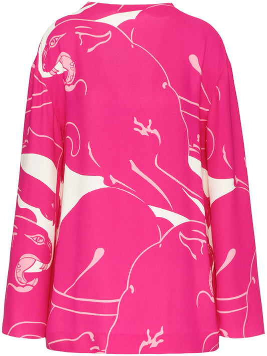 Cady Panther silk blouse