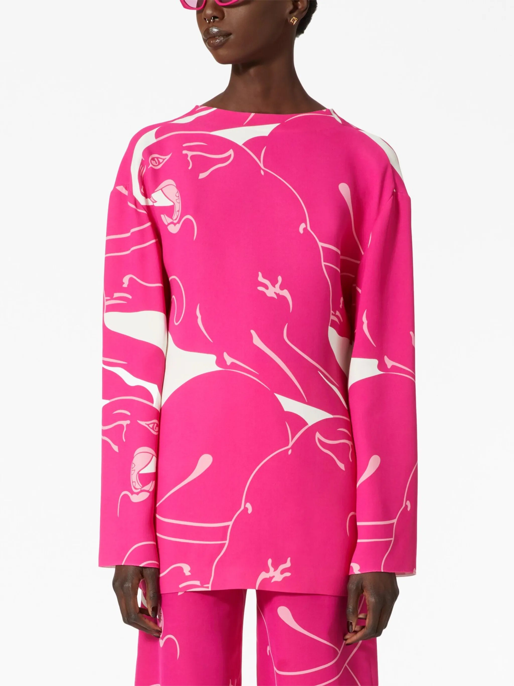 Cady Panther silk blouse