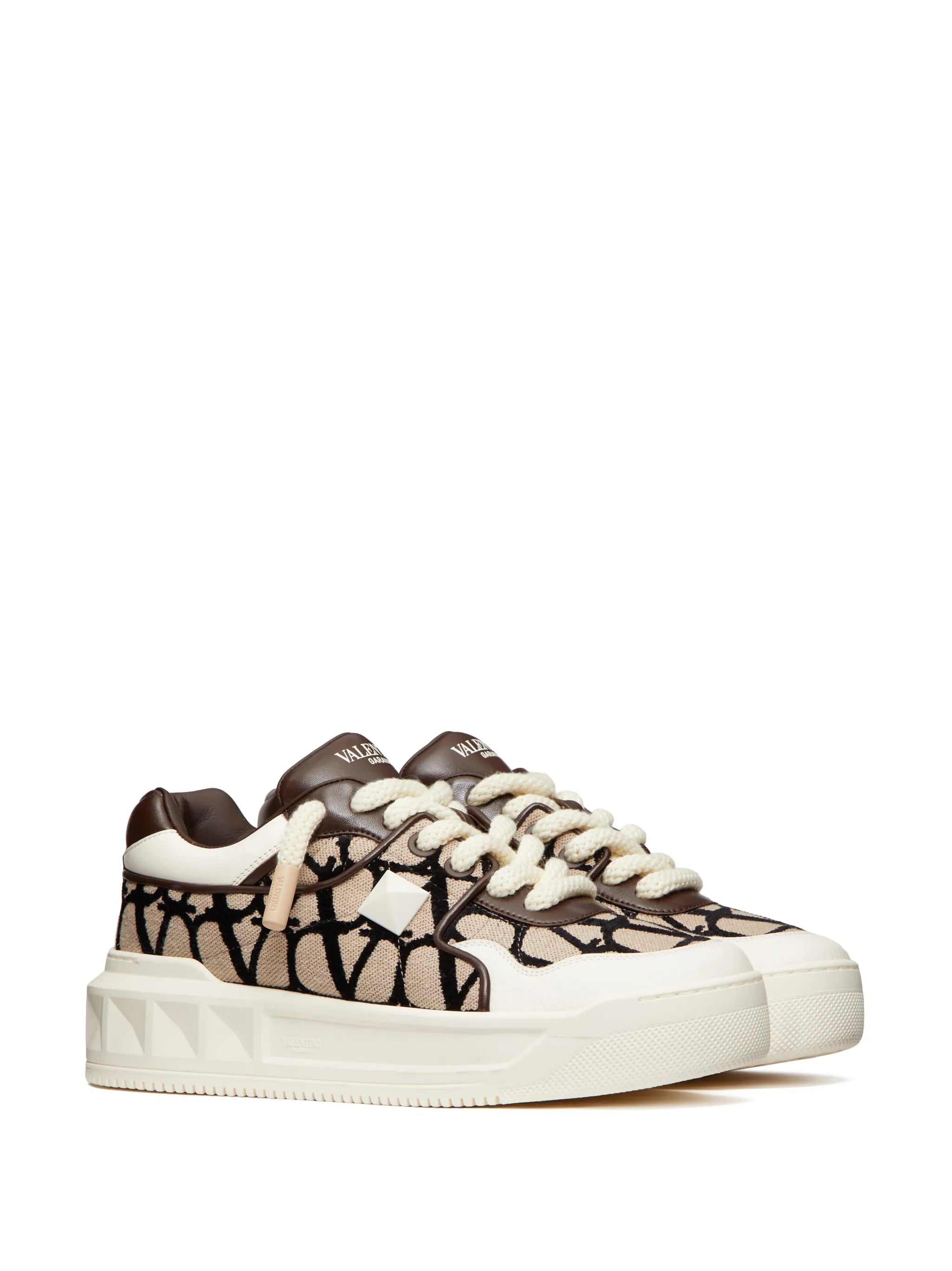One Stud XL leather sneakers