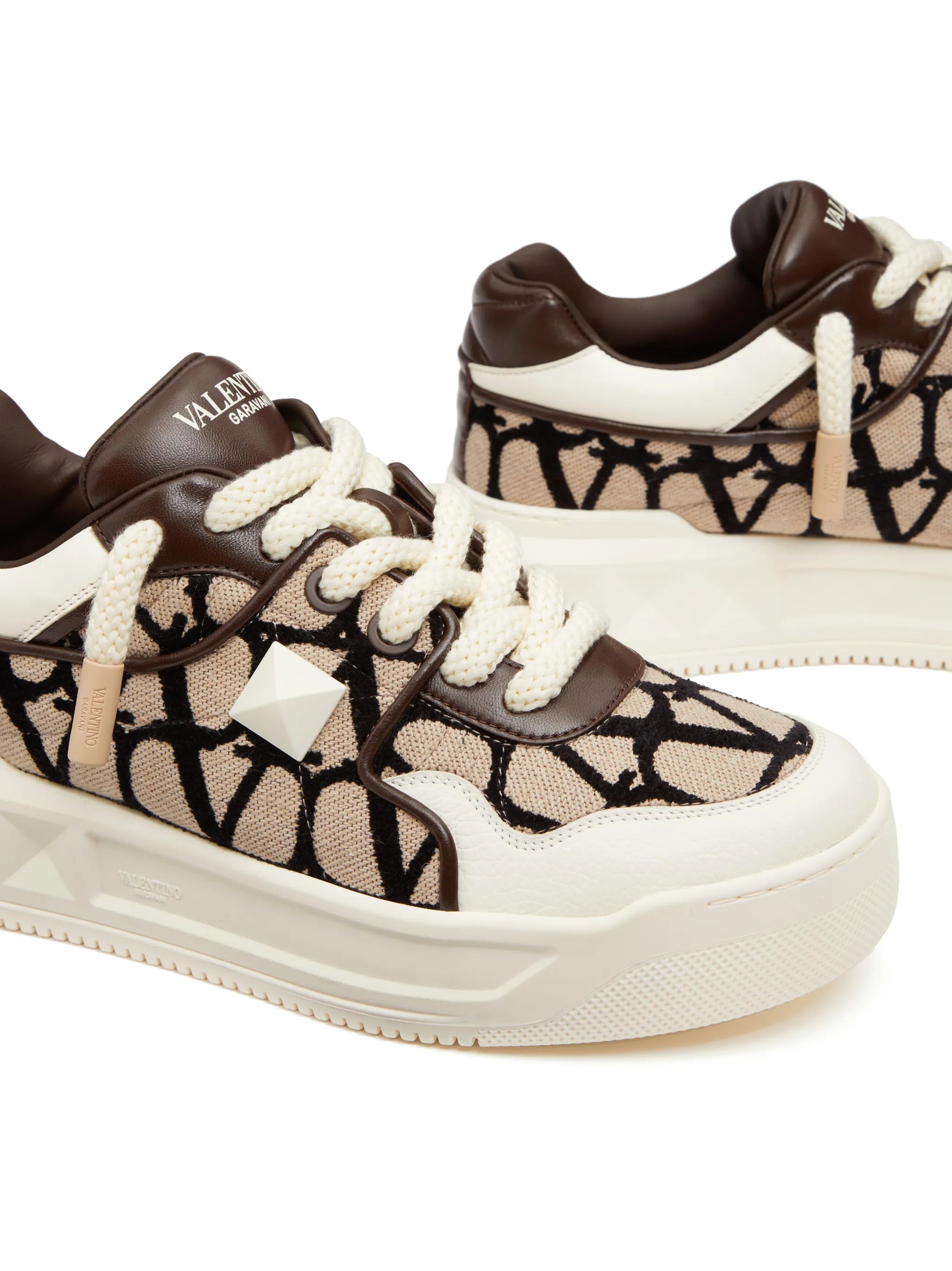 One Stud XL leather sneakers