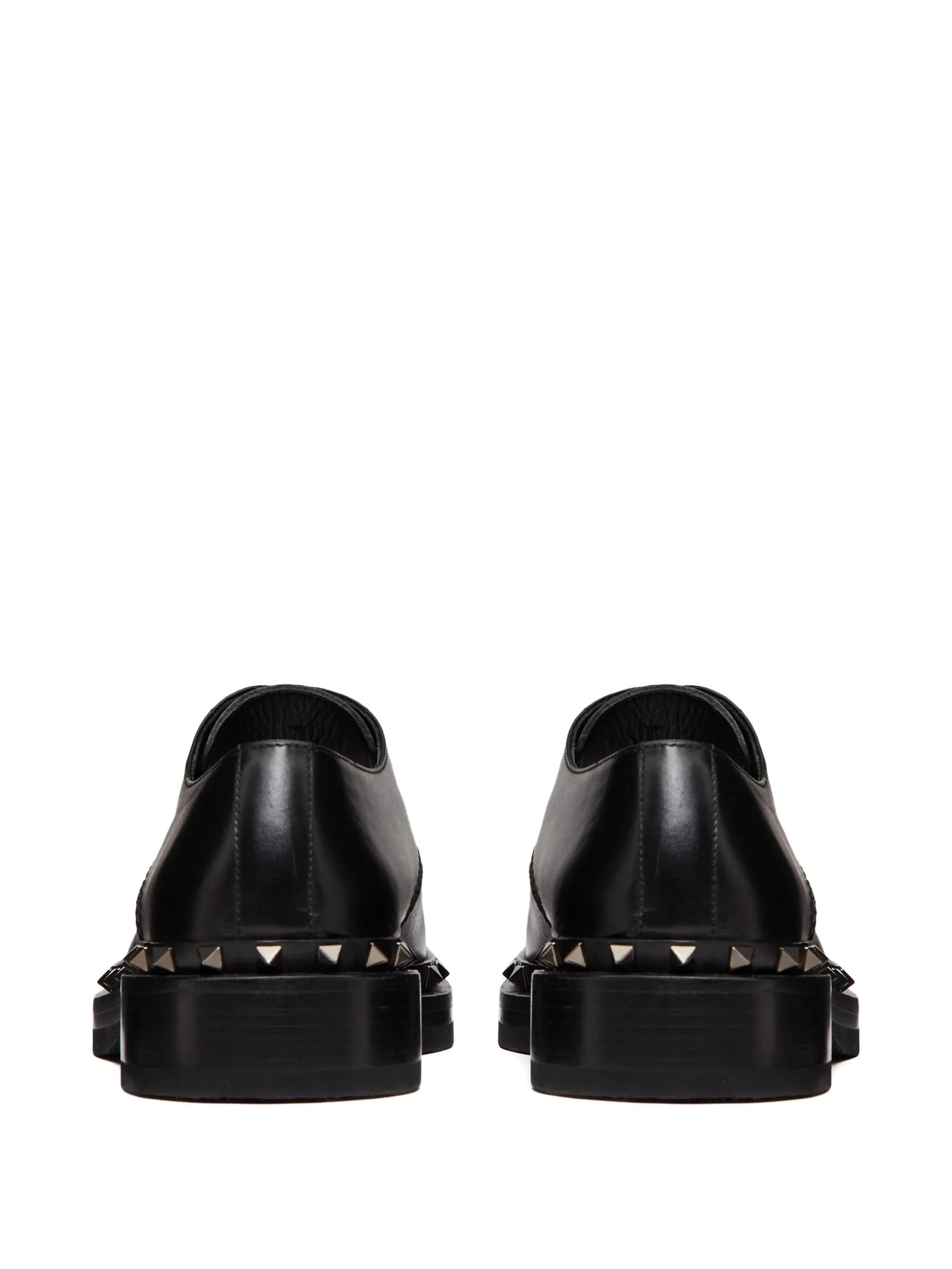 M-Way Rockstud leather Derby shoes