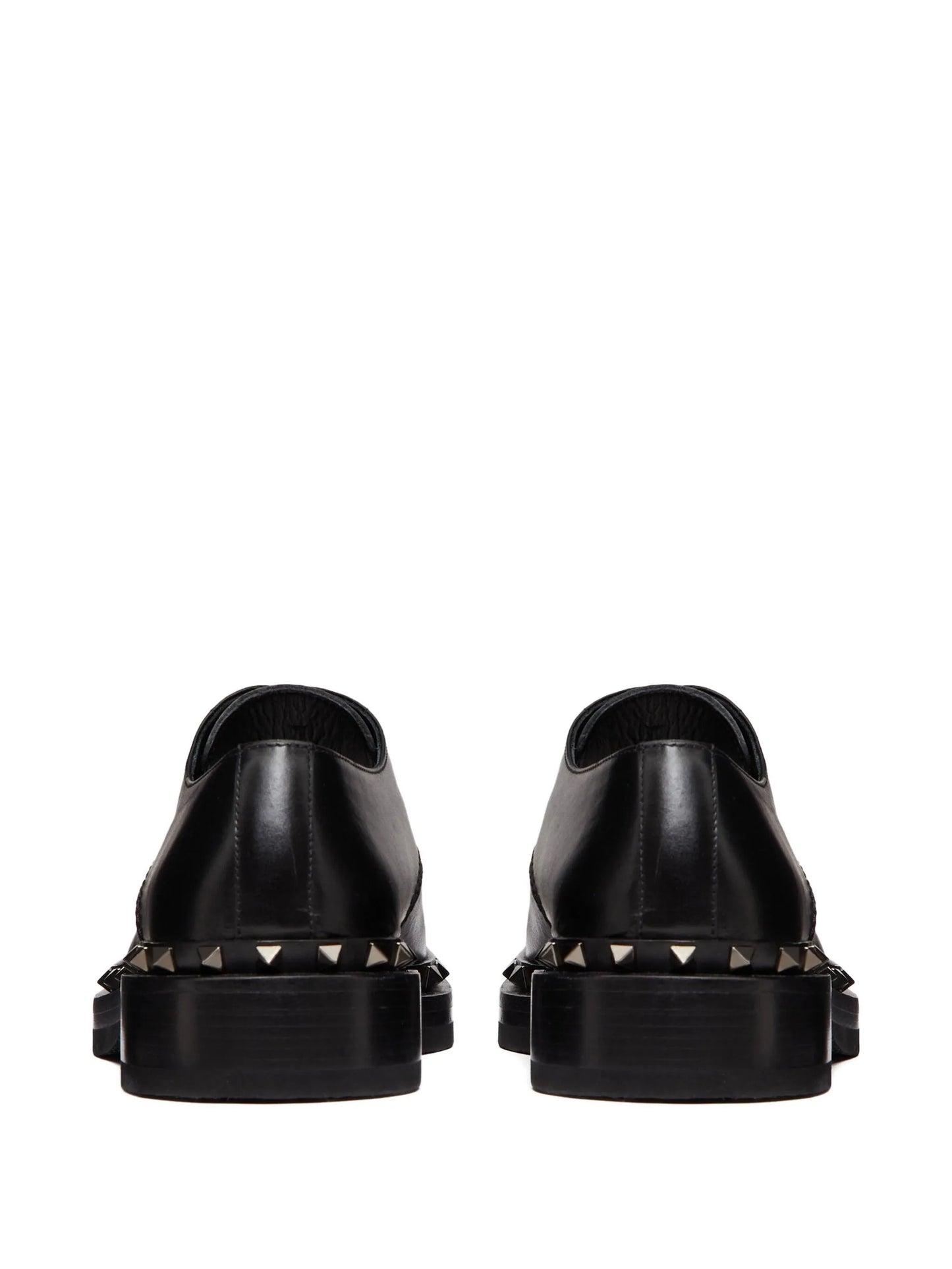 M-Way Rockstud leather Derby shoes