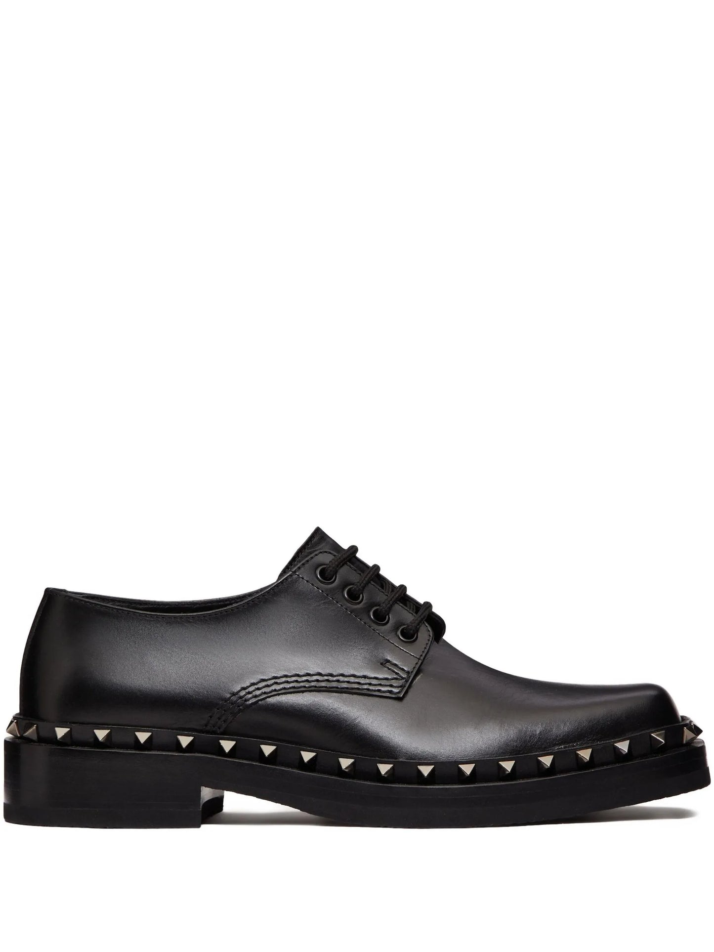 M-Way Rockstud leather Derby shoes