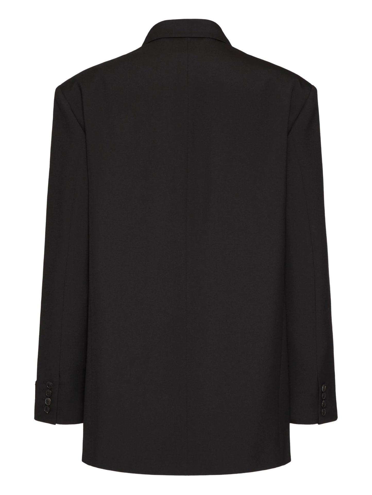 double-breasted wool blazer