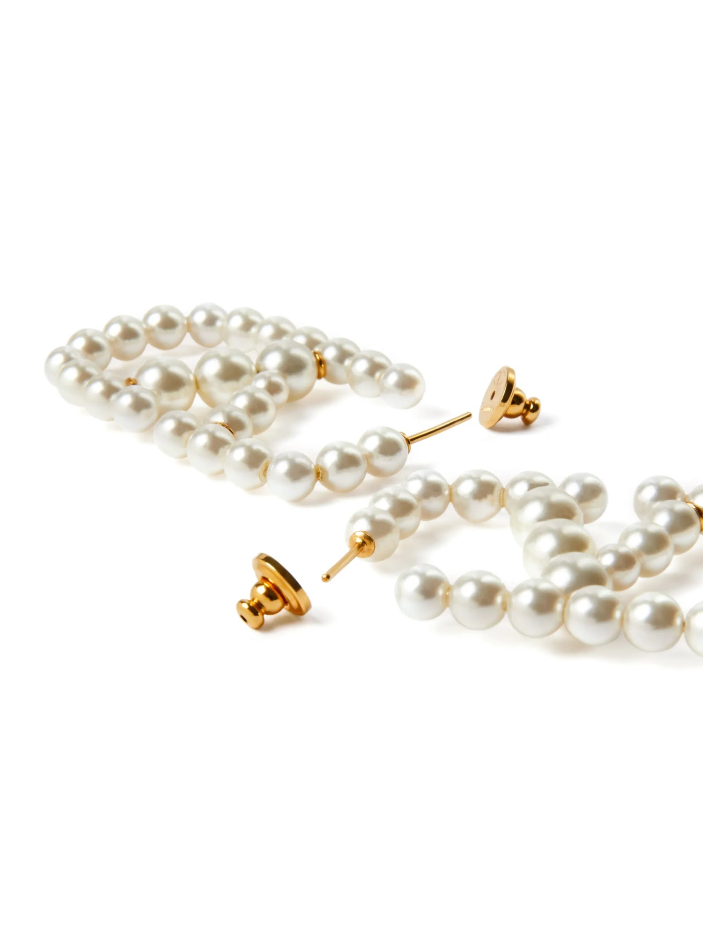 VLogo Signature faux-pearl earrings
