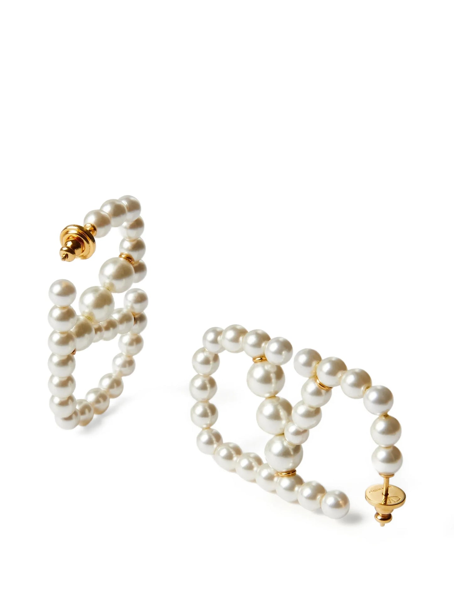 VLogo Signature faux-pearl earrings