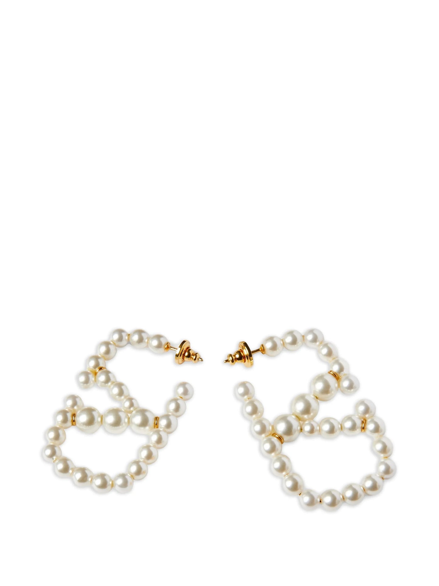 VLogo Signature faux-pearl earrings