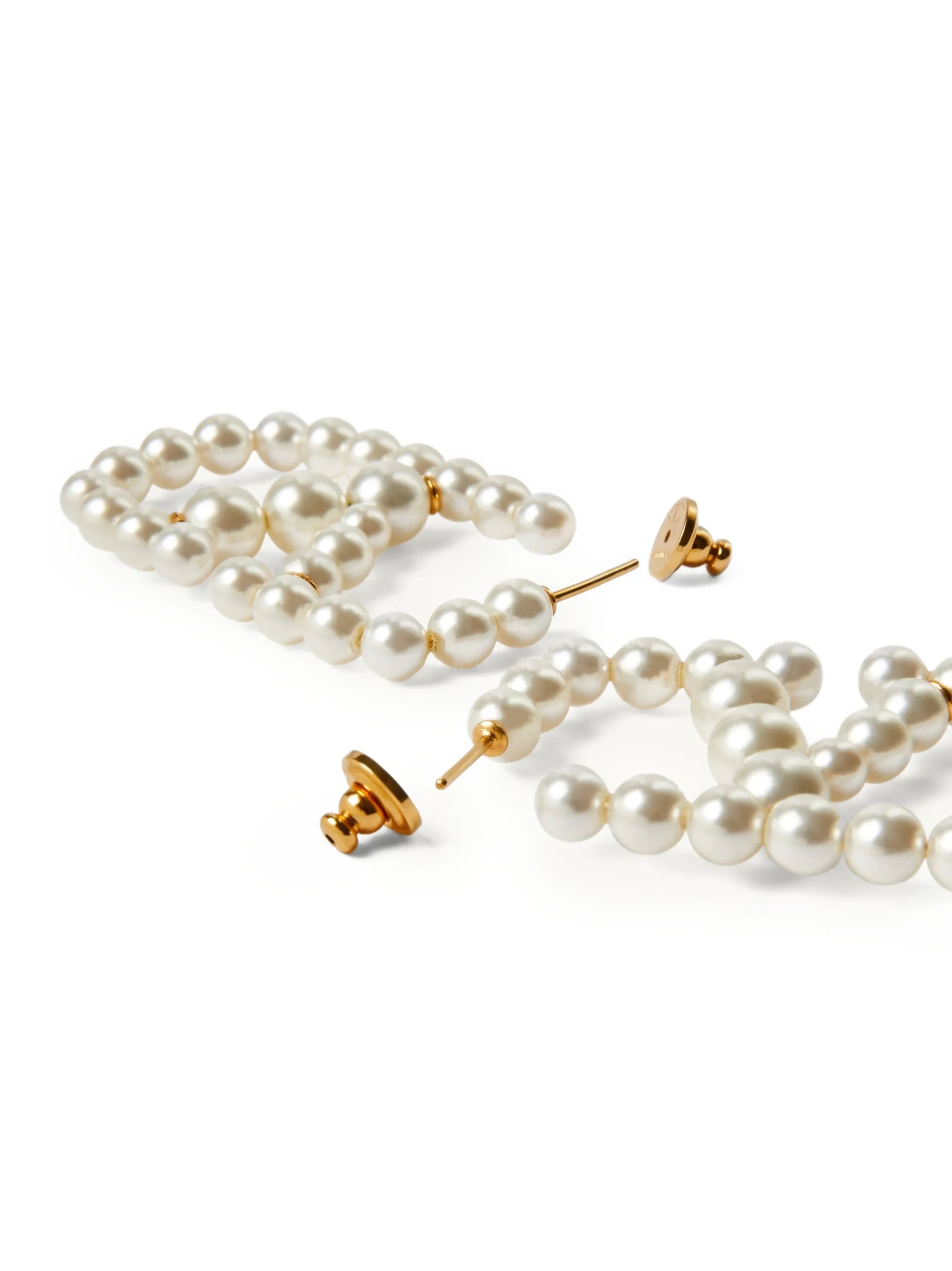 VLogo Signature faux-pearl earrings