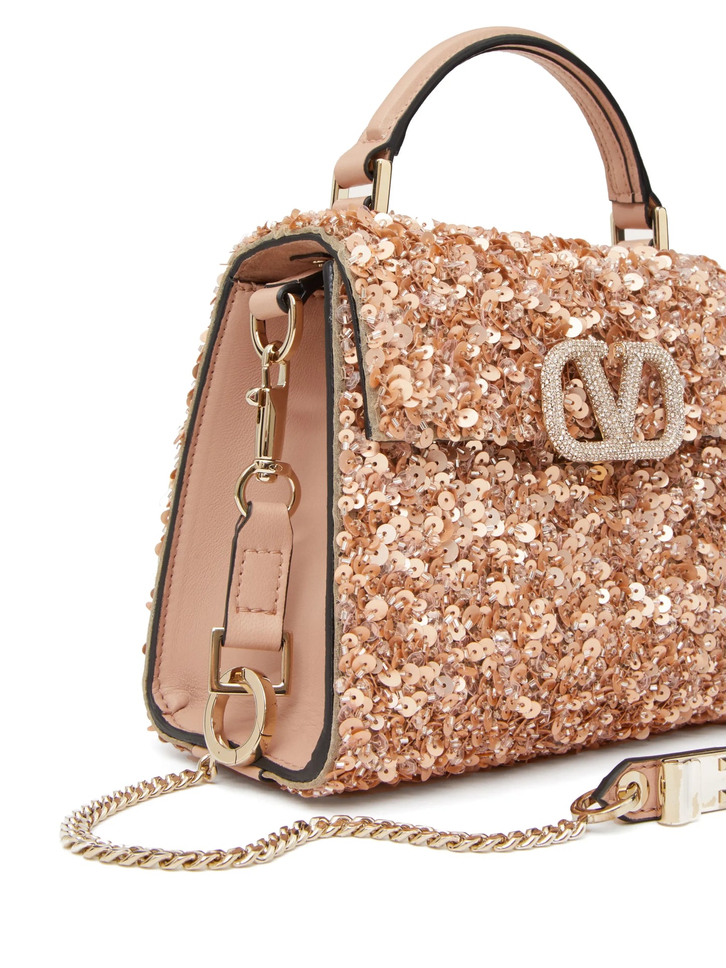 mini VSling embroidered handbag