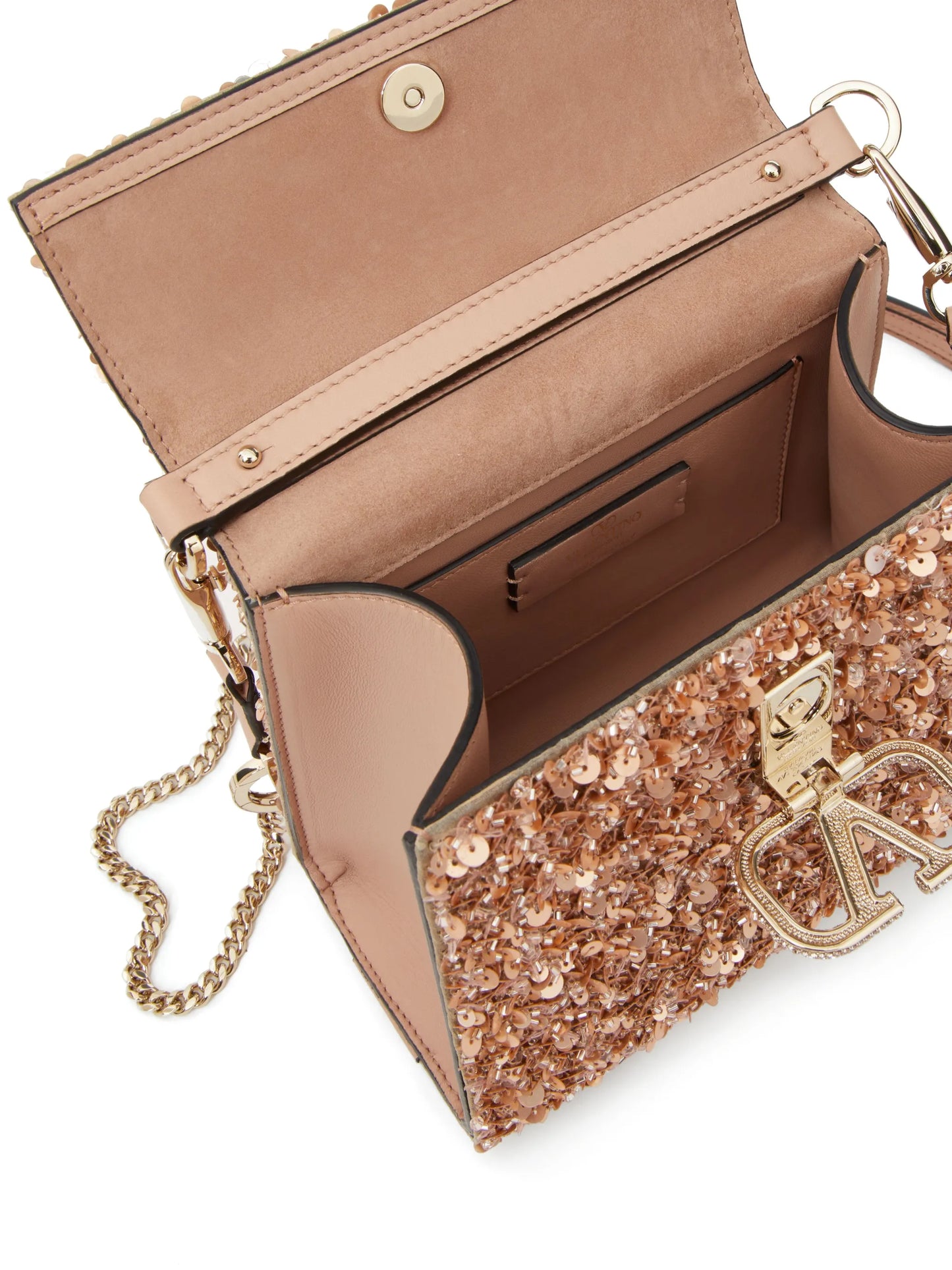 mini VSling embroidered handbag