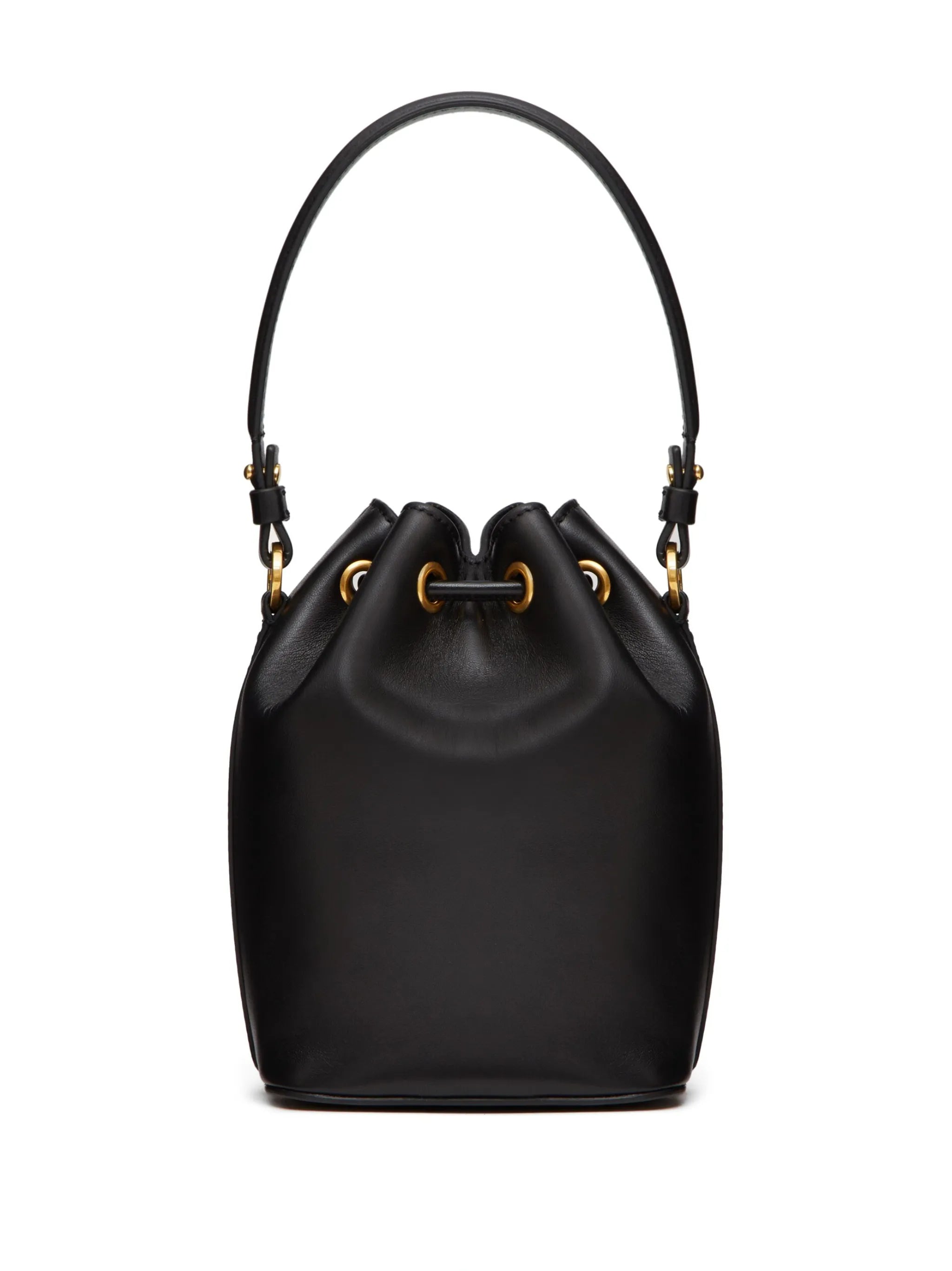 mini VLogo Signature leather bucket bag