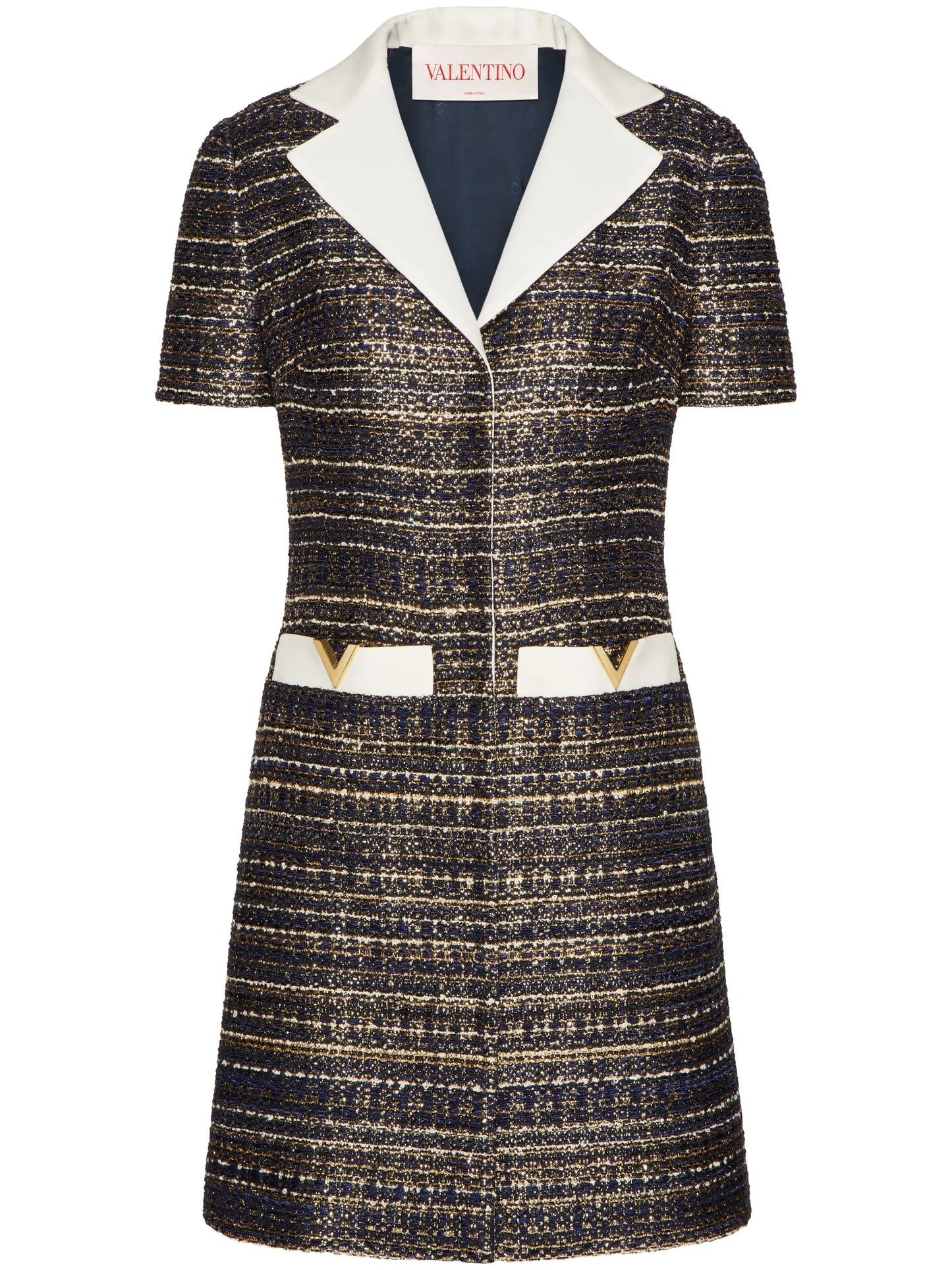 VGold tweed minidress
