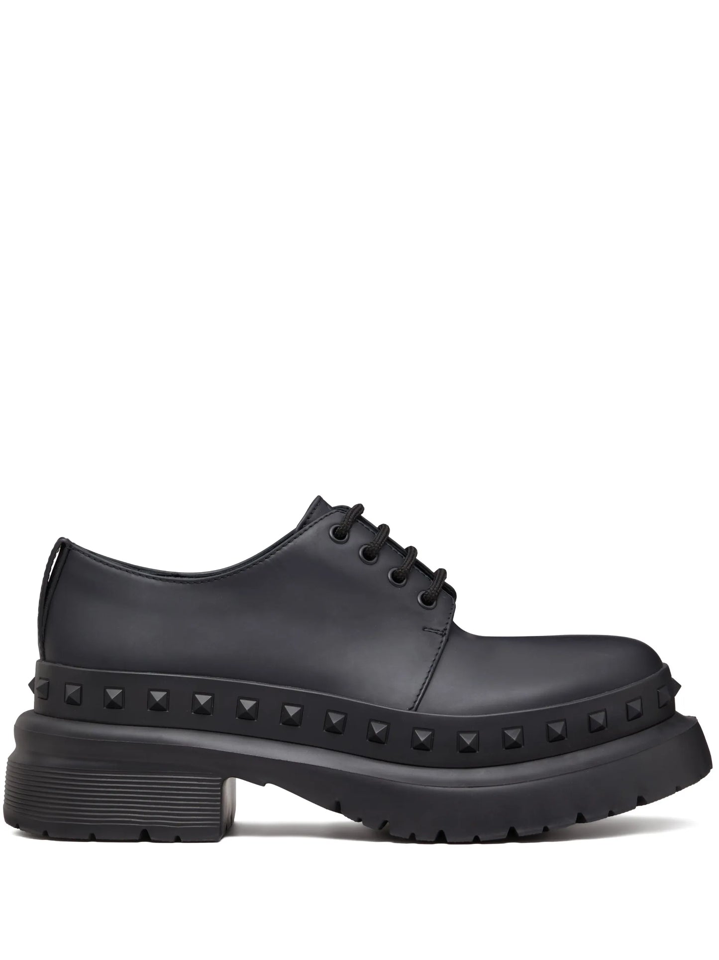 M-Way Rockstud leather Derby shoes