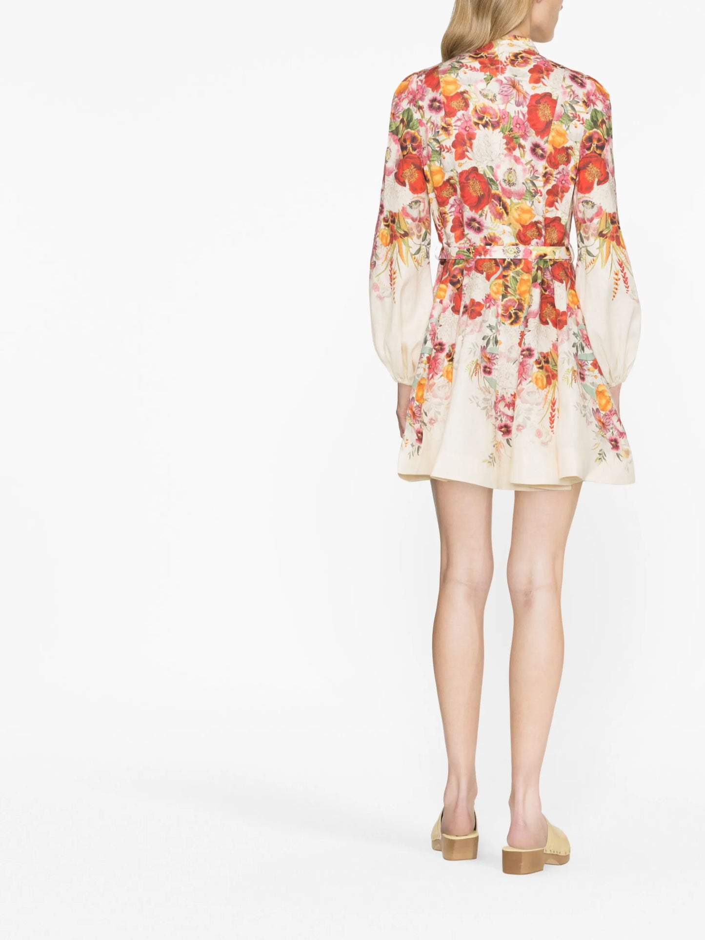 Wonderland floral-print minidress