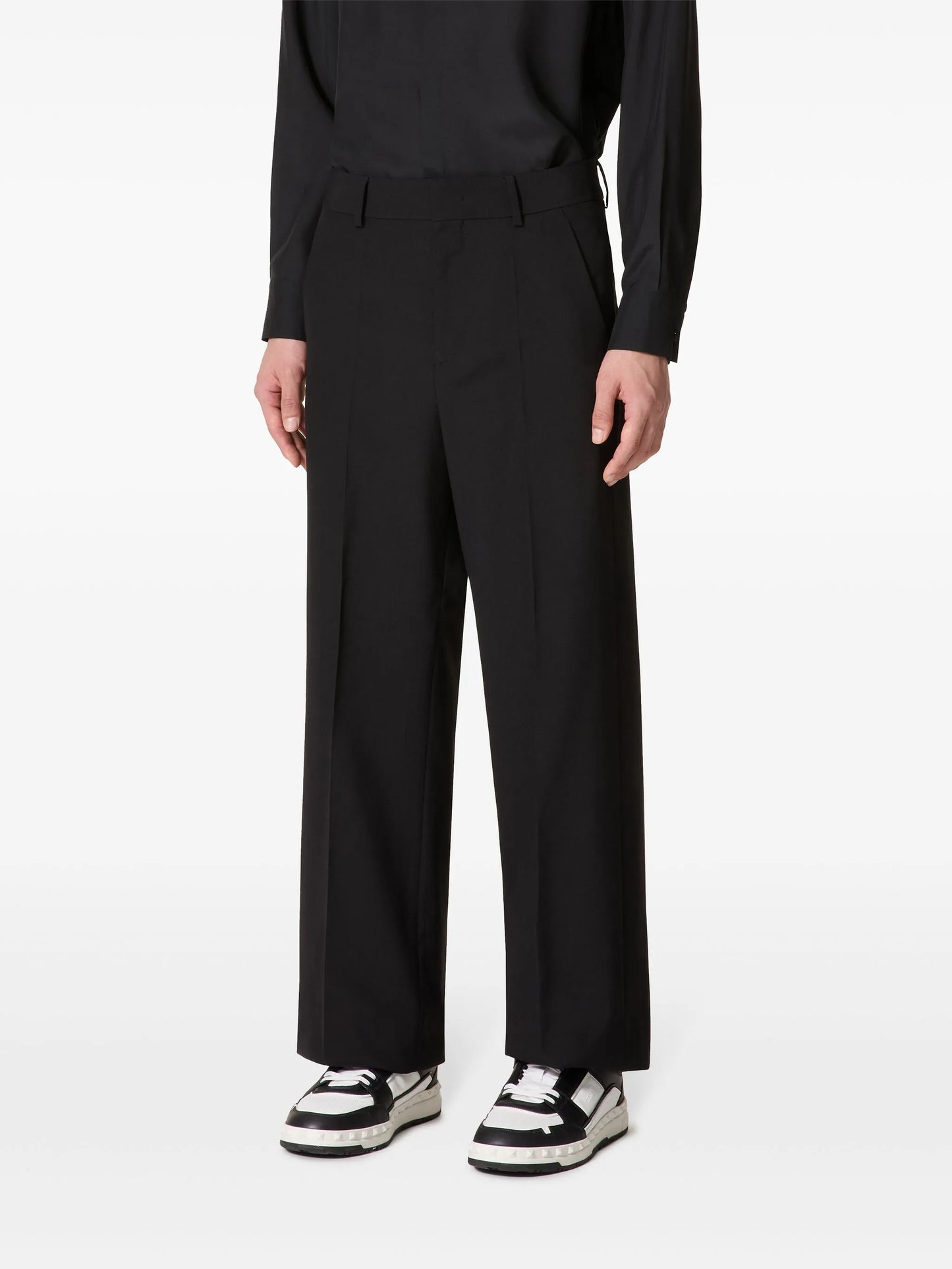 tailored wool trousers
