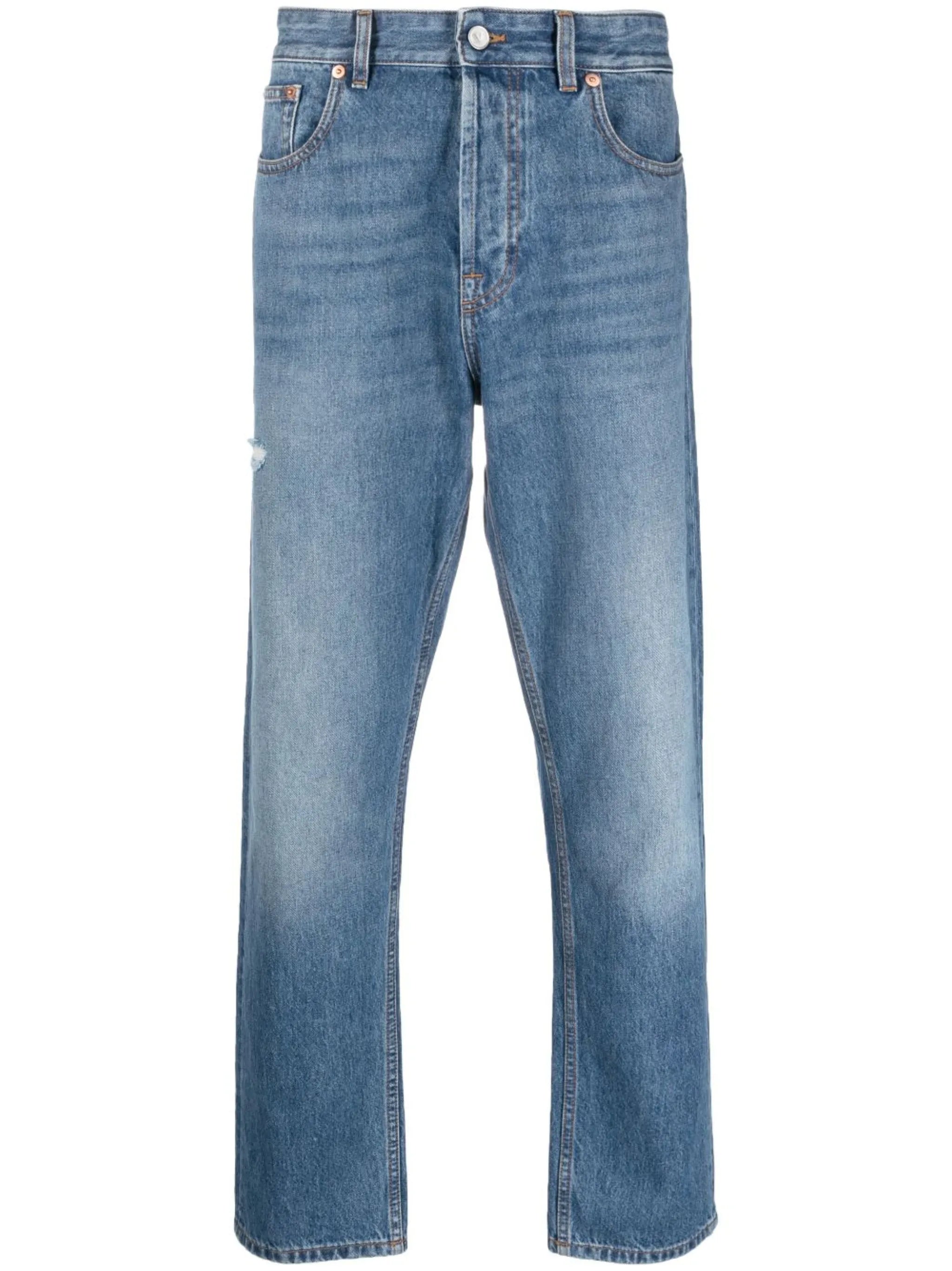 distressed jeans