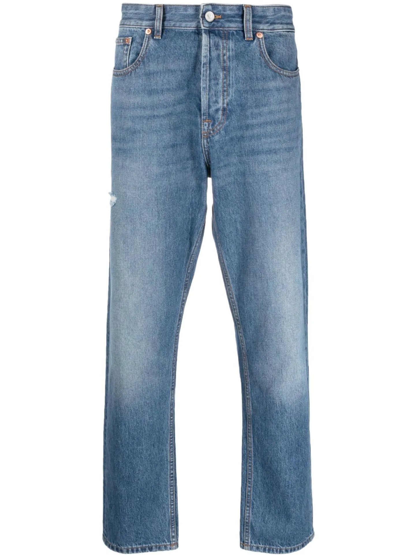distressed jeans
