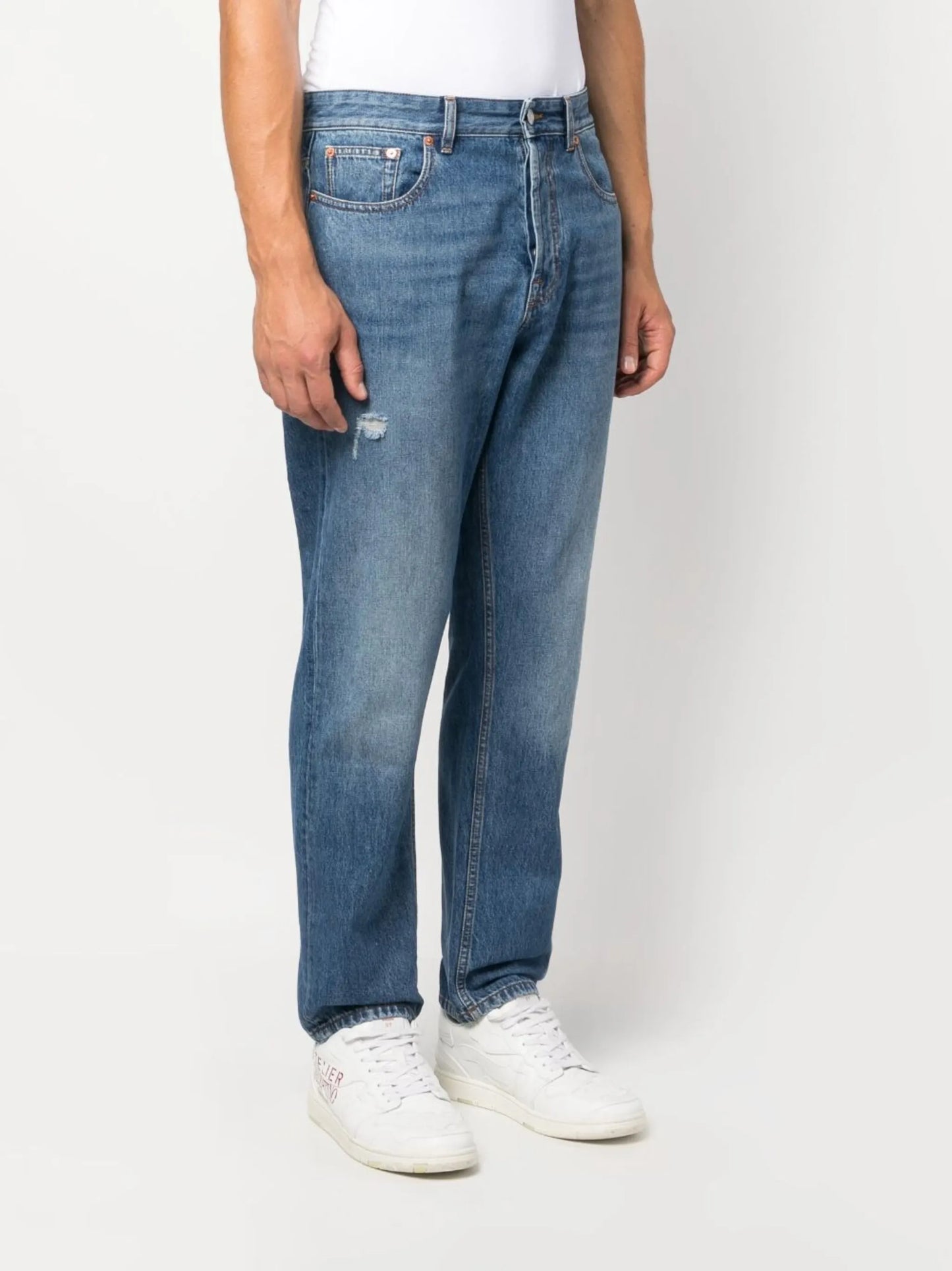 distressed jeans