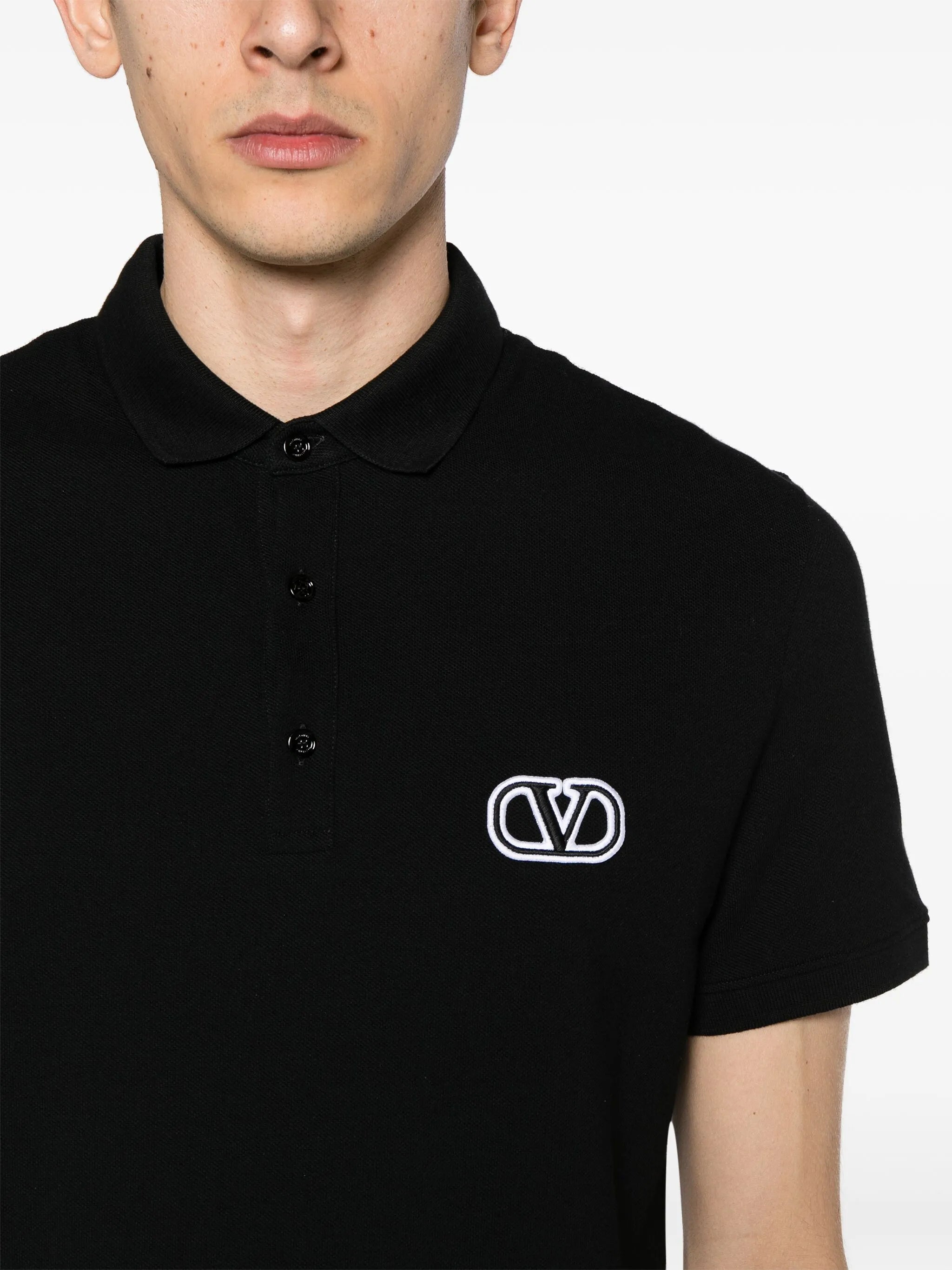 VLogo Signature-patch polo shirt