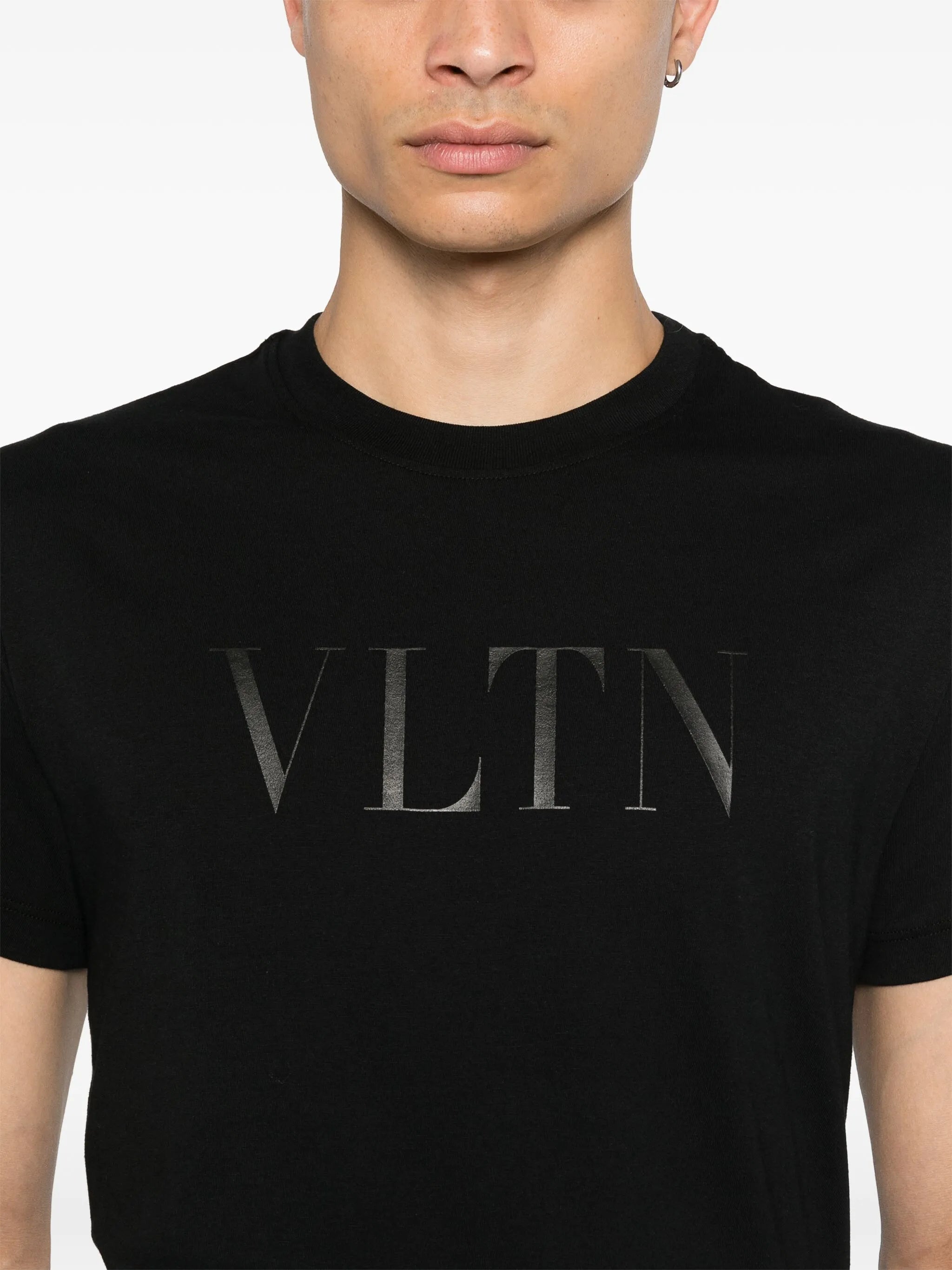 VLTN-print cotton T-shirt