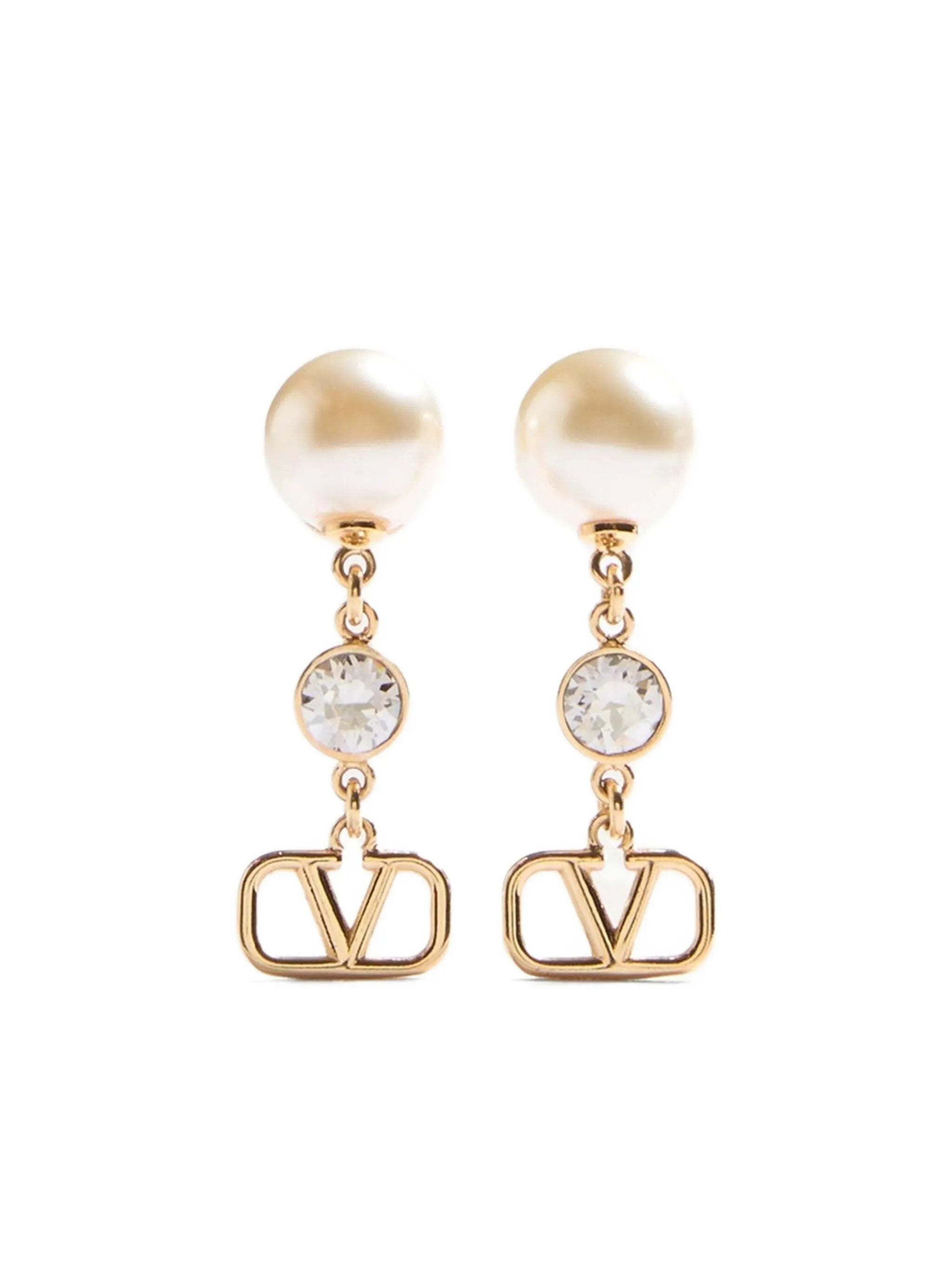 VLogo Signature drop earrings