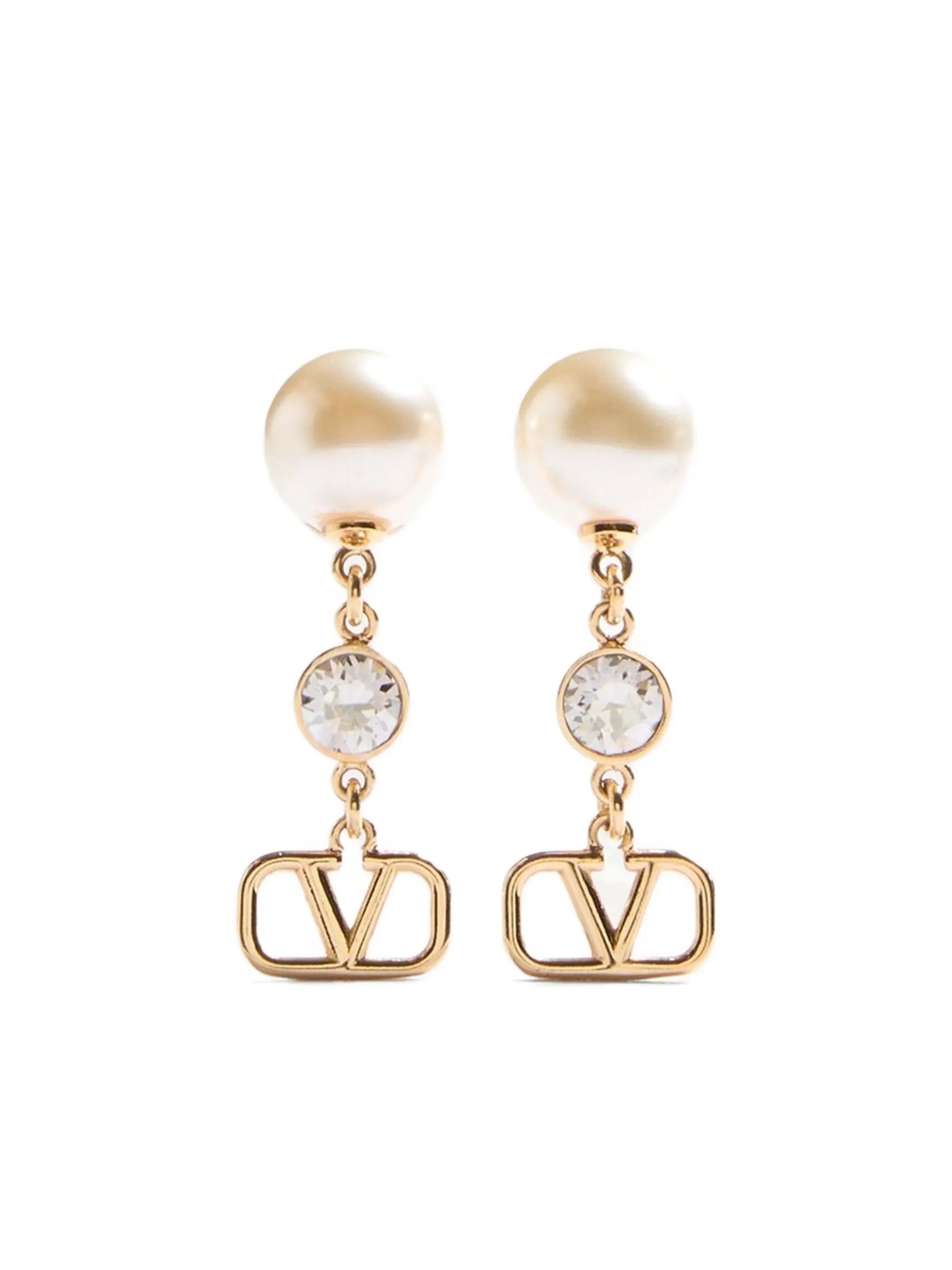 VLogo Signature drop earrings