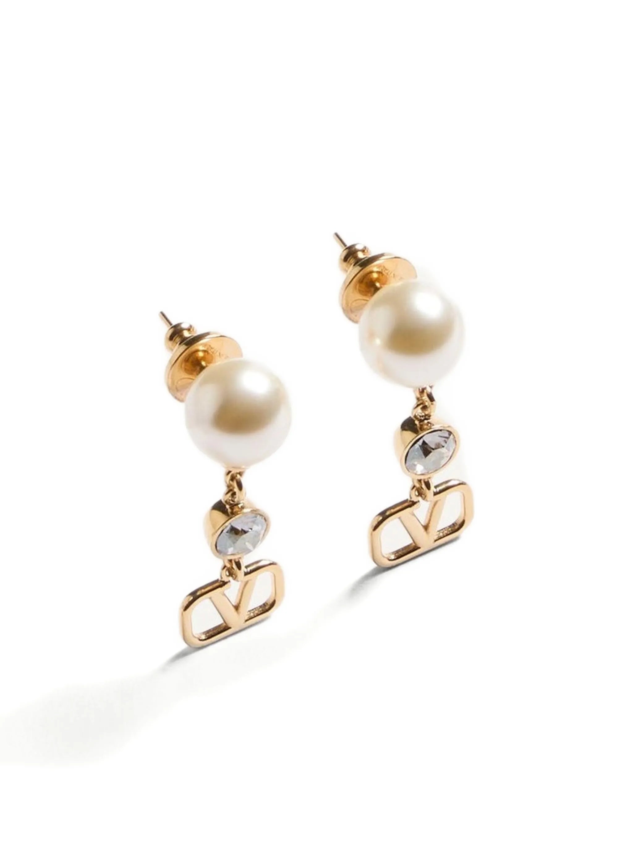 VLogo Signature drop earrings