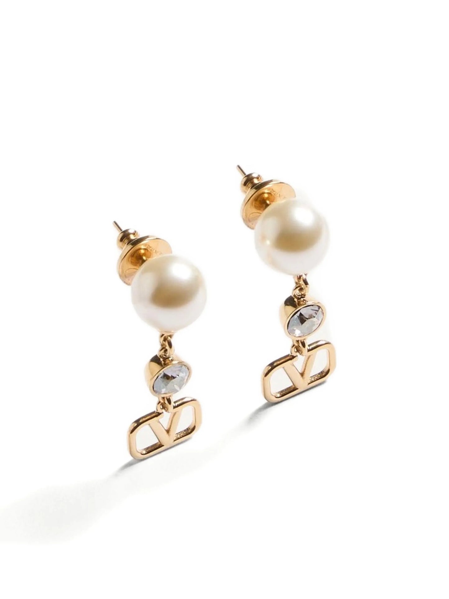 VLogo Signature drop earrings