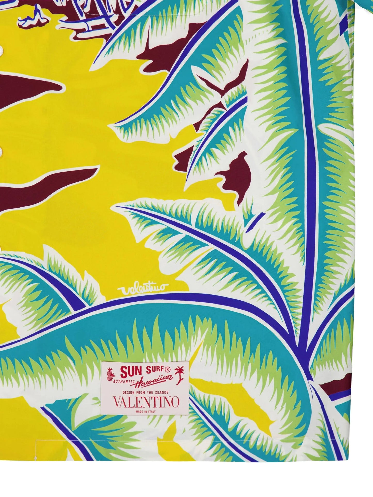 Surf Rider-print cotton bowling shirt