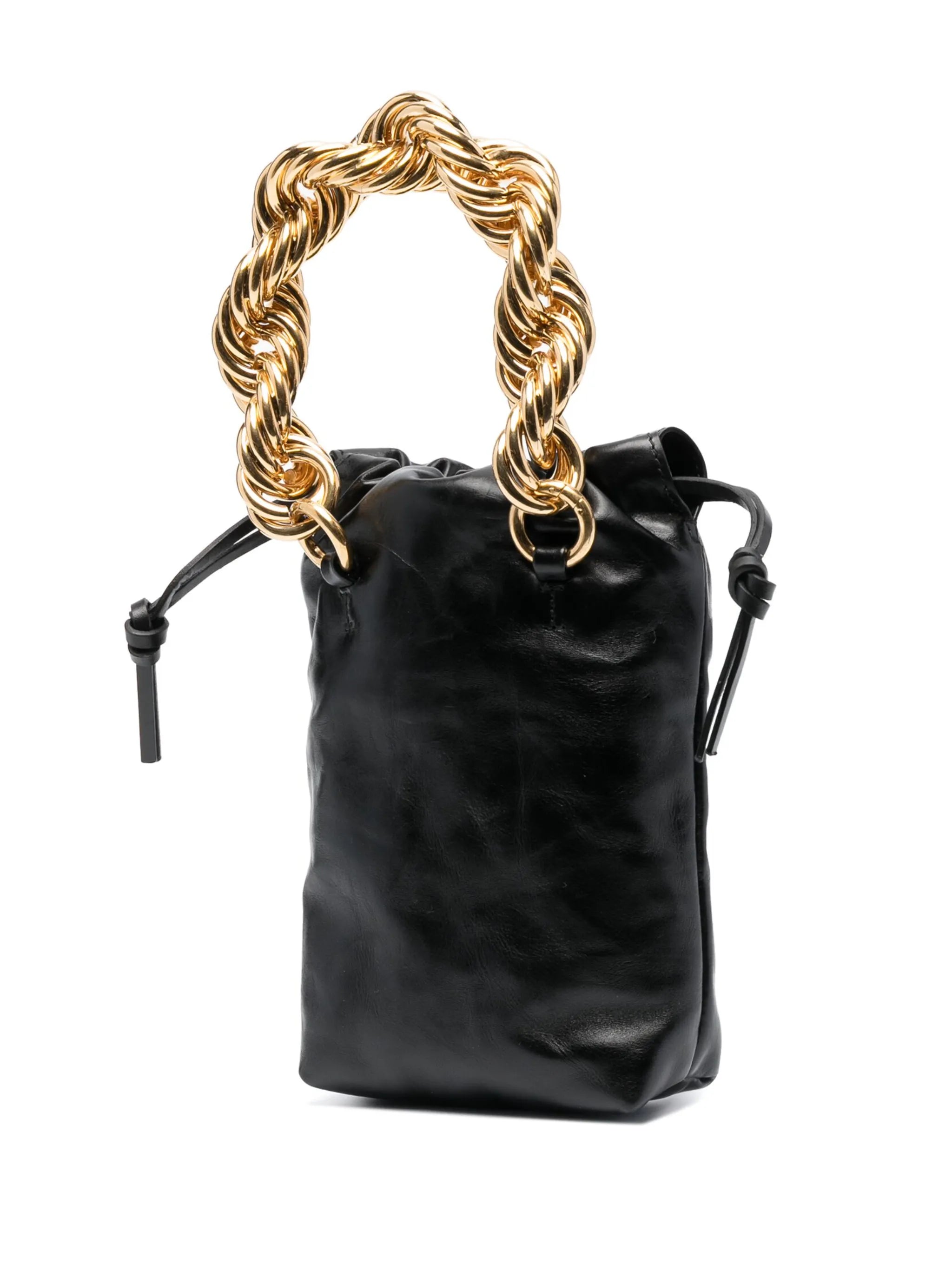 chain-handle bucket bag