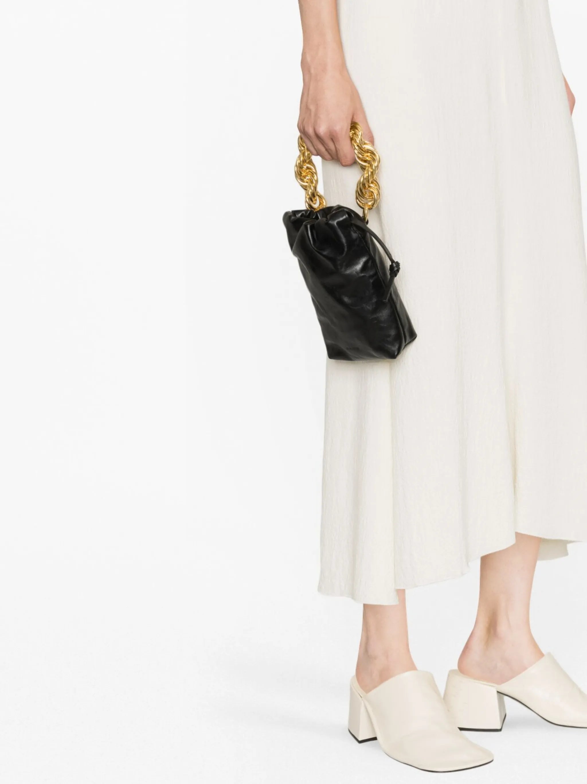chain-handle bucket bag